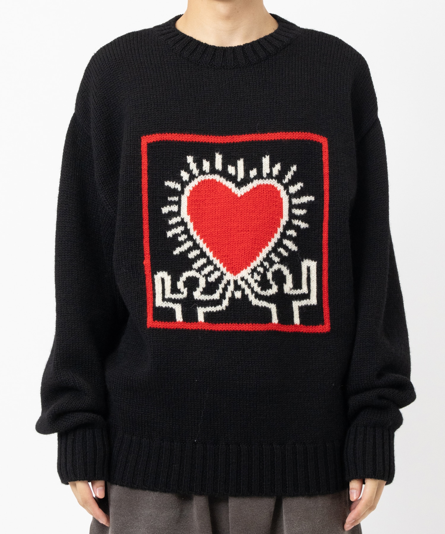 KEITH HARING / CREW NECK SWEATER ( TYPE-1 ) WACKO MARIA