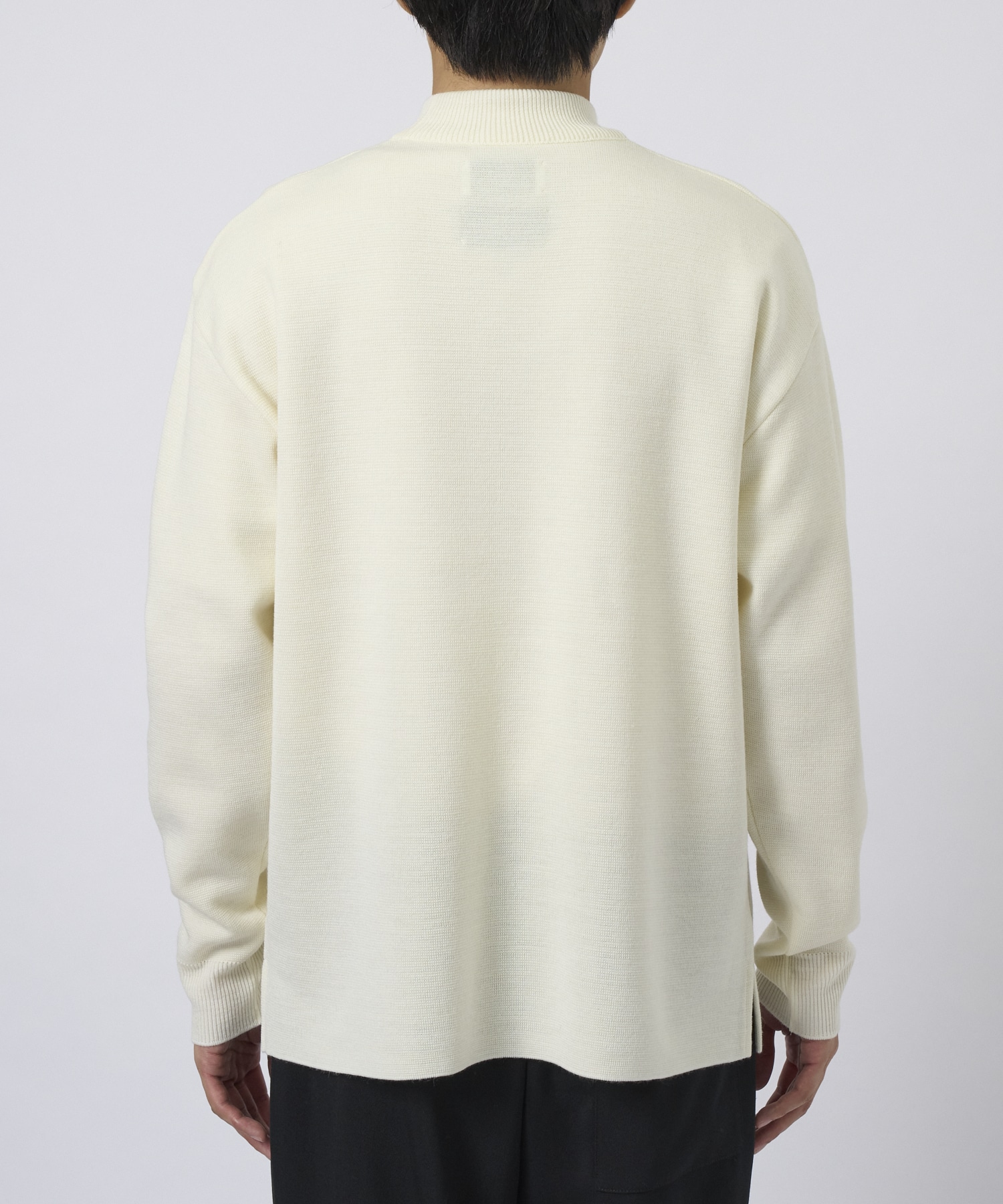 WOOL MILANO RIB MOCK NECK KNIT STUDIOUS