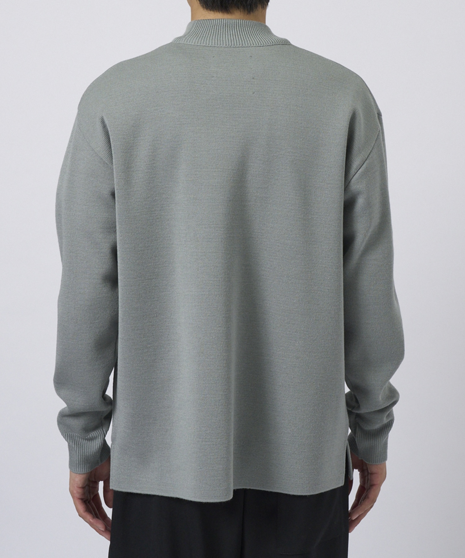 WOOL MILANO RIB MOCK NECK KNIT STUDIOUS