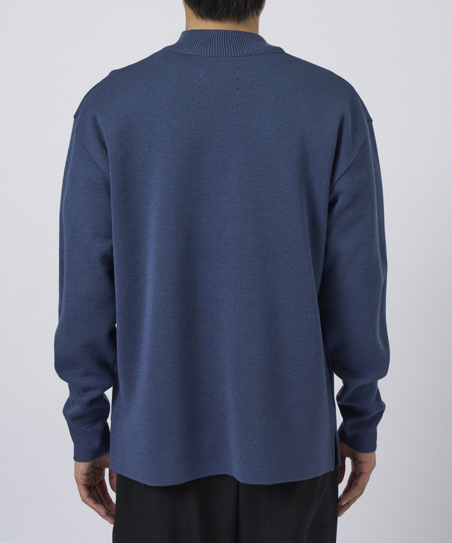 WOOL MILANO RIB MOCK NECK KNIT STUDIOUS