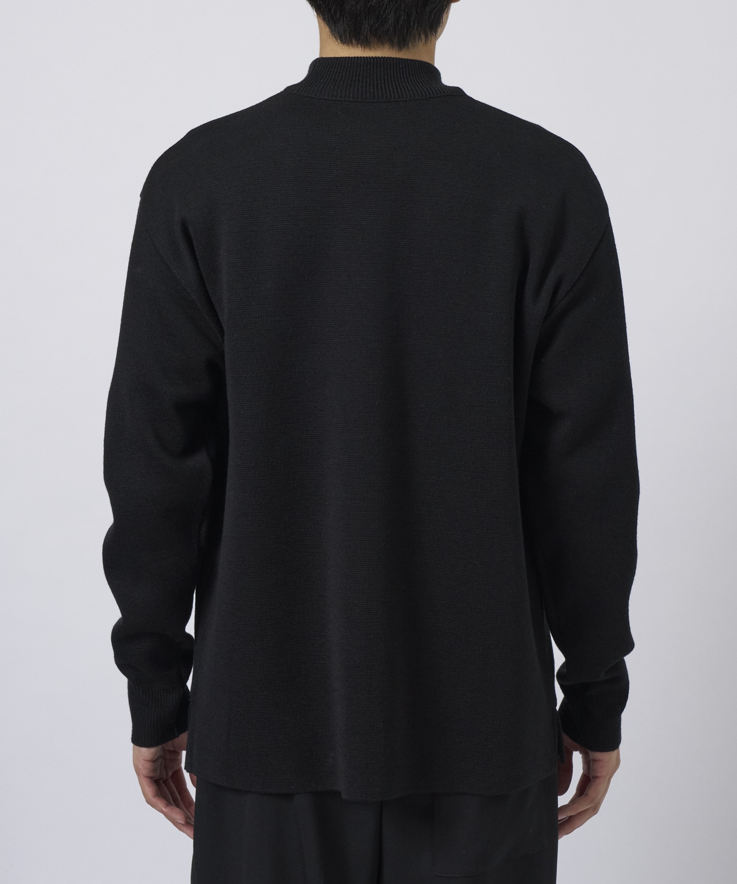 WOOL MILANO RIB MOCK NECK KNIT STUDIOUS