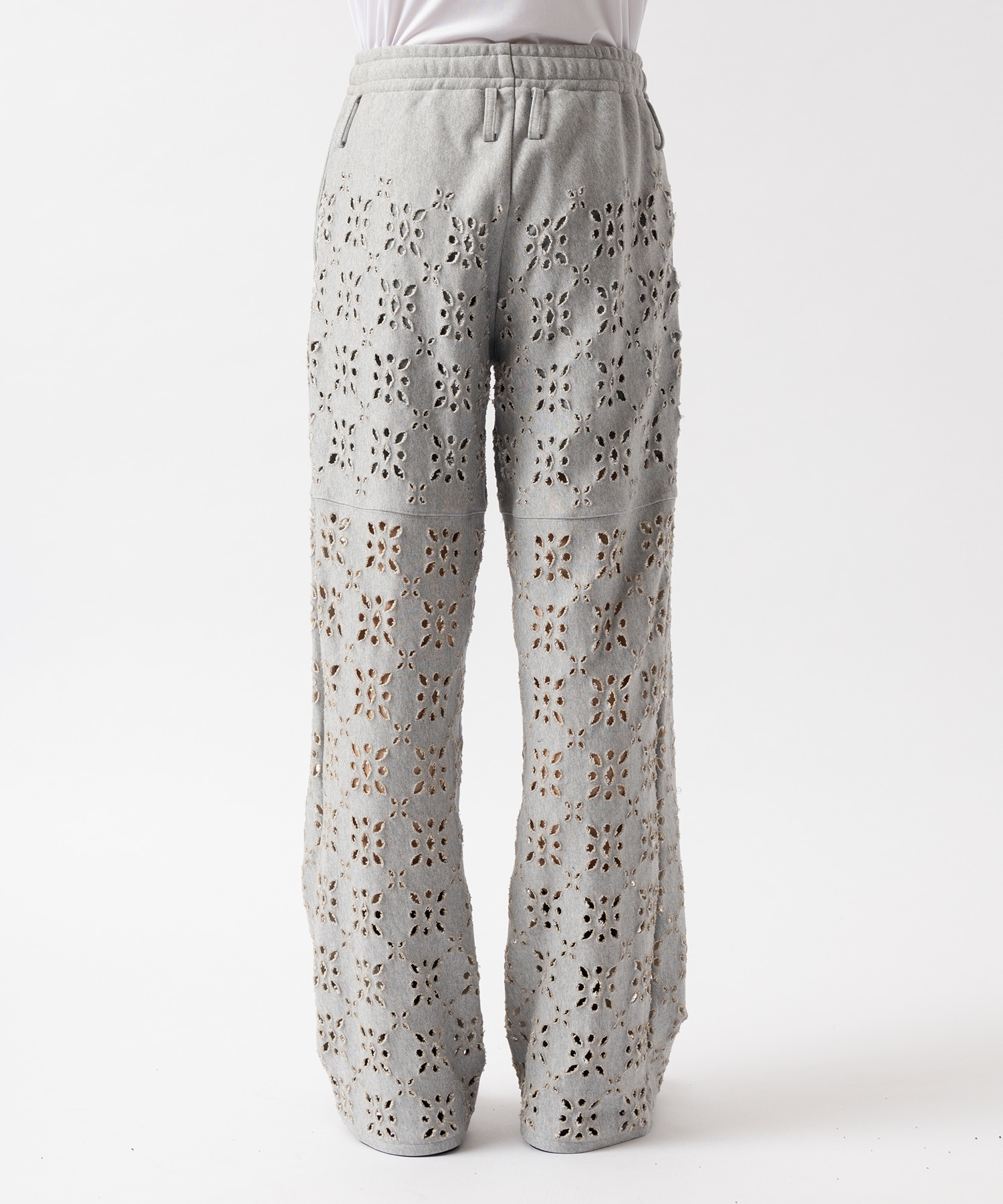 FLOWER HOLE SWEAT PANTS MASU