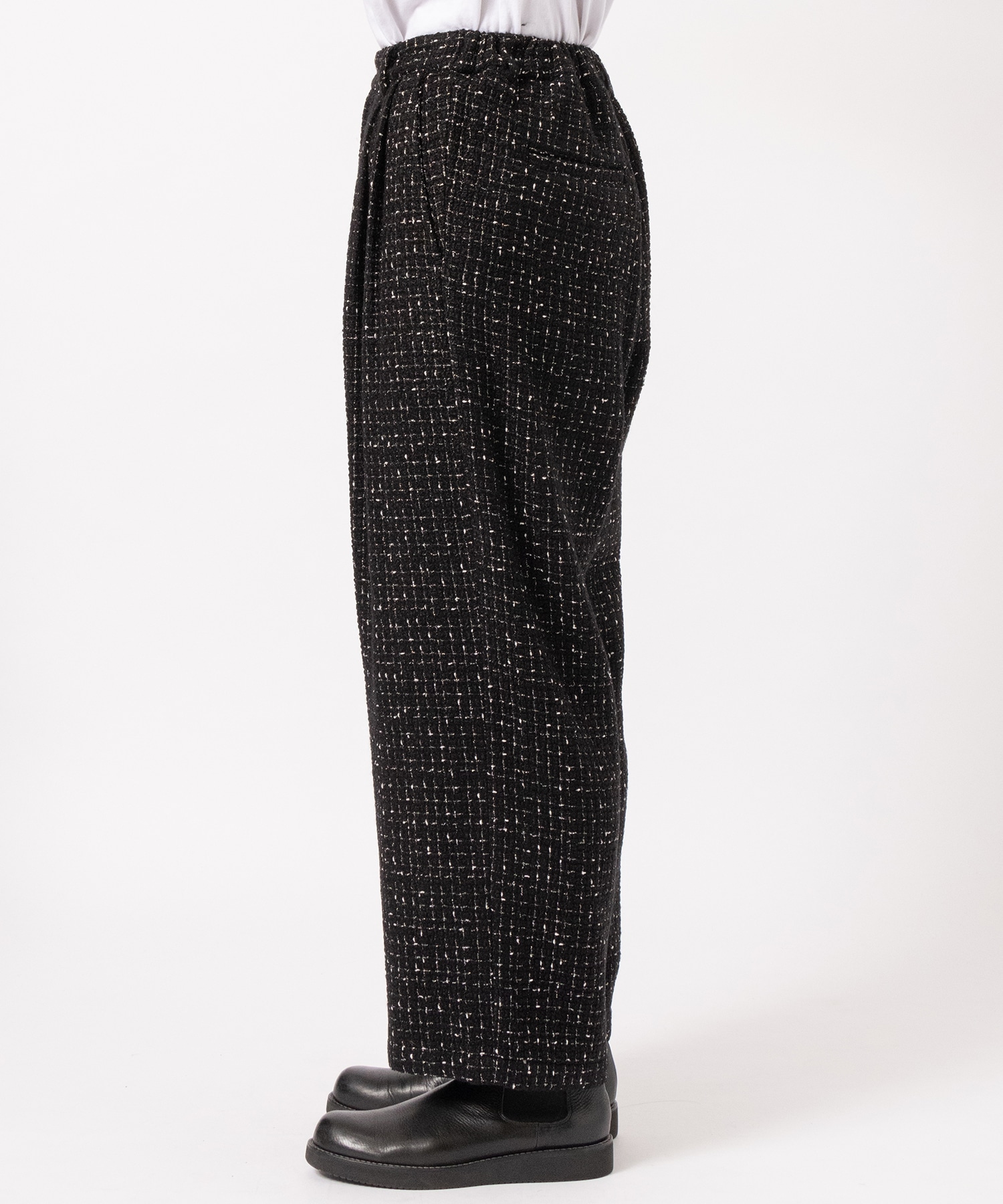 別注 2TUCK WIDE TWEED PANT JUHA