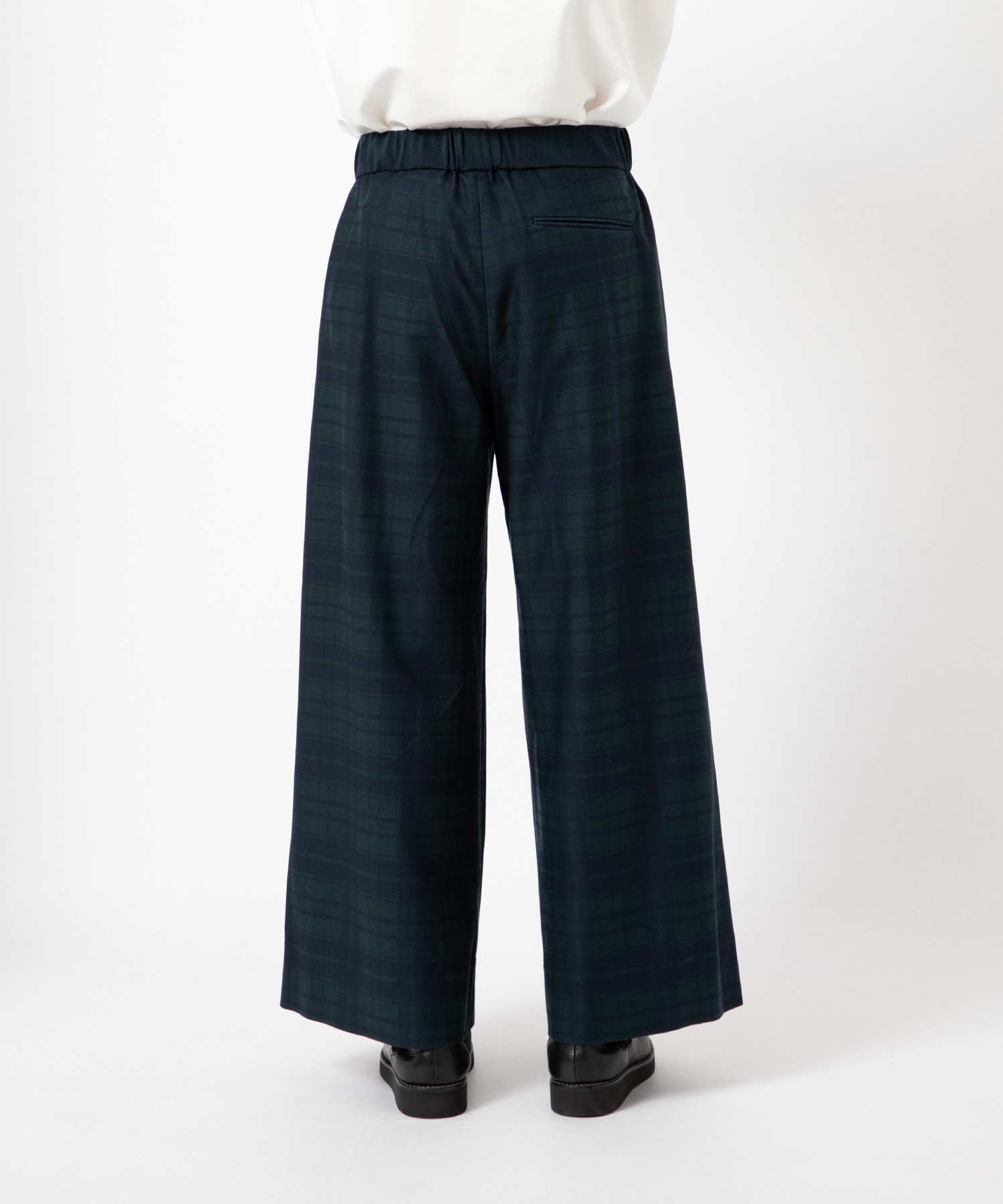 Check Jersey Wide Slacks KANEMASA PHIL.