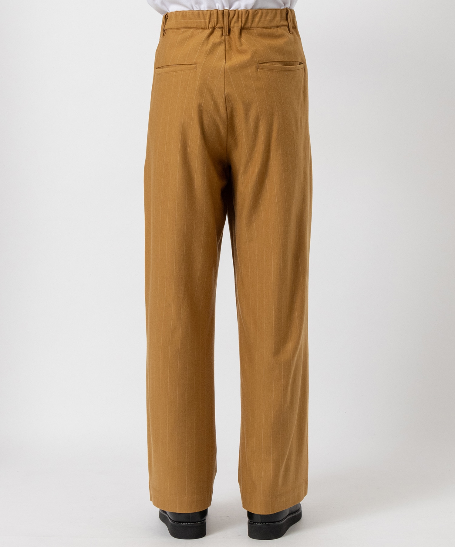 36G Wool Stripe Easy Trousers KANEMASA PHIL.