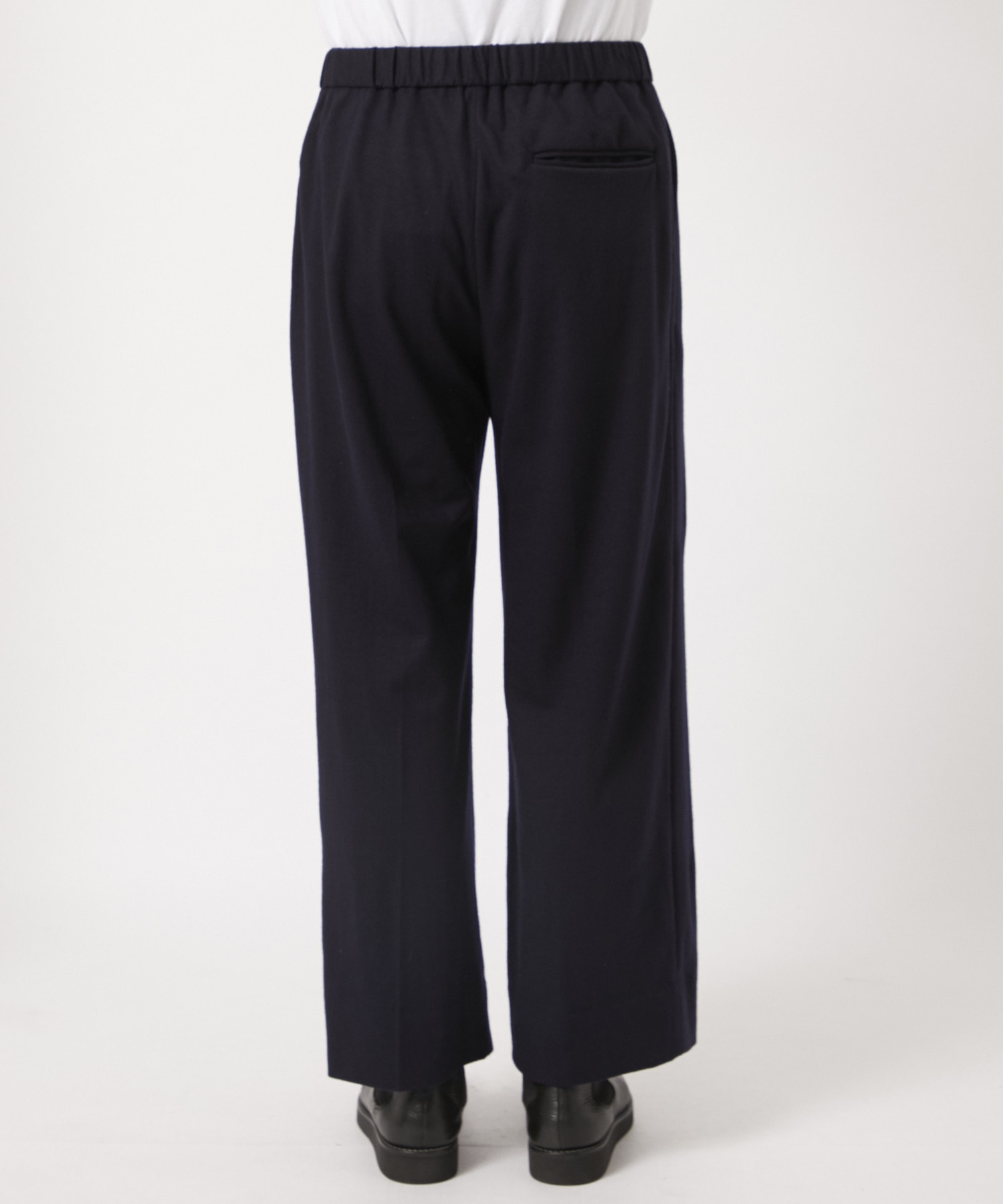 High Gauge Milled Wool Easy Tuck Pants KANEMASA PHIL.