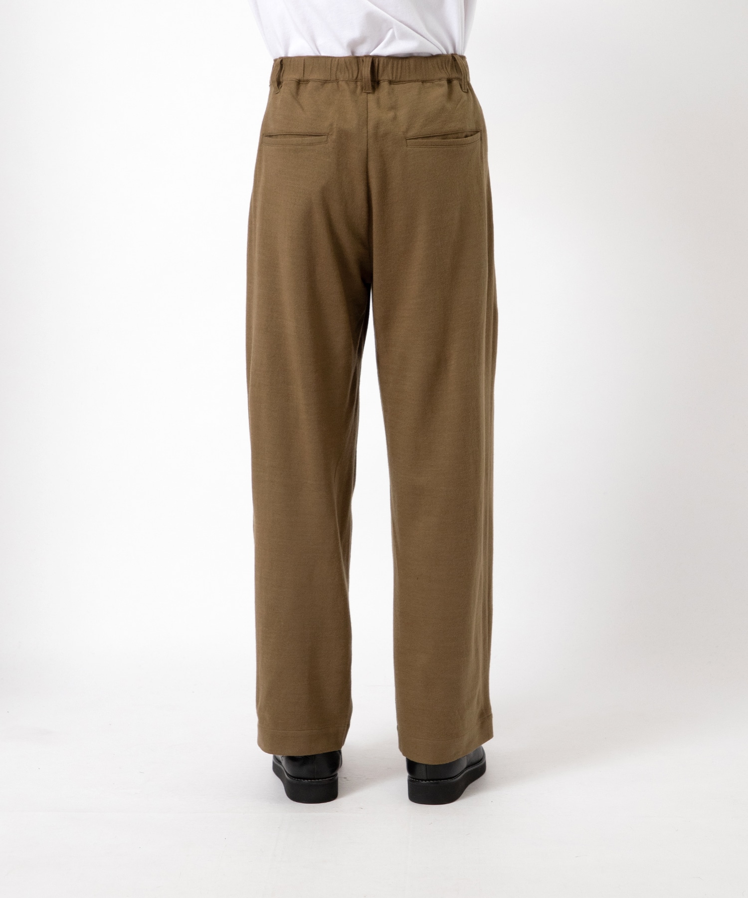 High Gauge Milled Wool Easy Slacks KANEMASA PHIL.