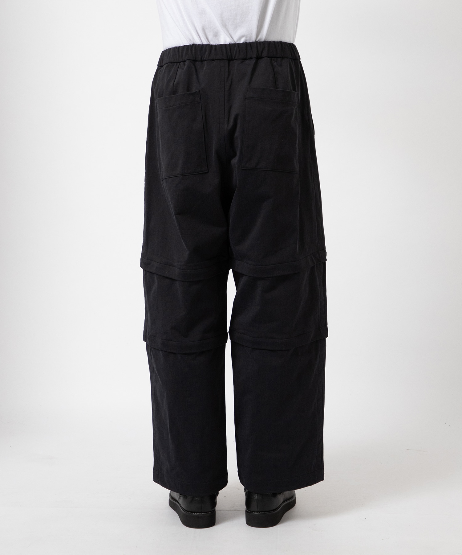 36G ECONYL Solid Zip Over Pants KANEMASA PHIL.