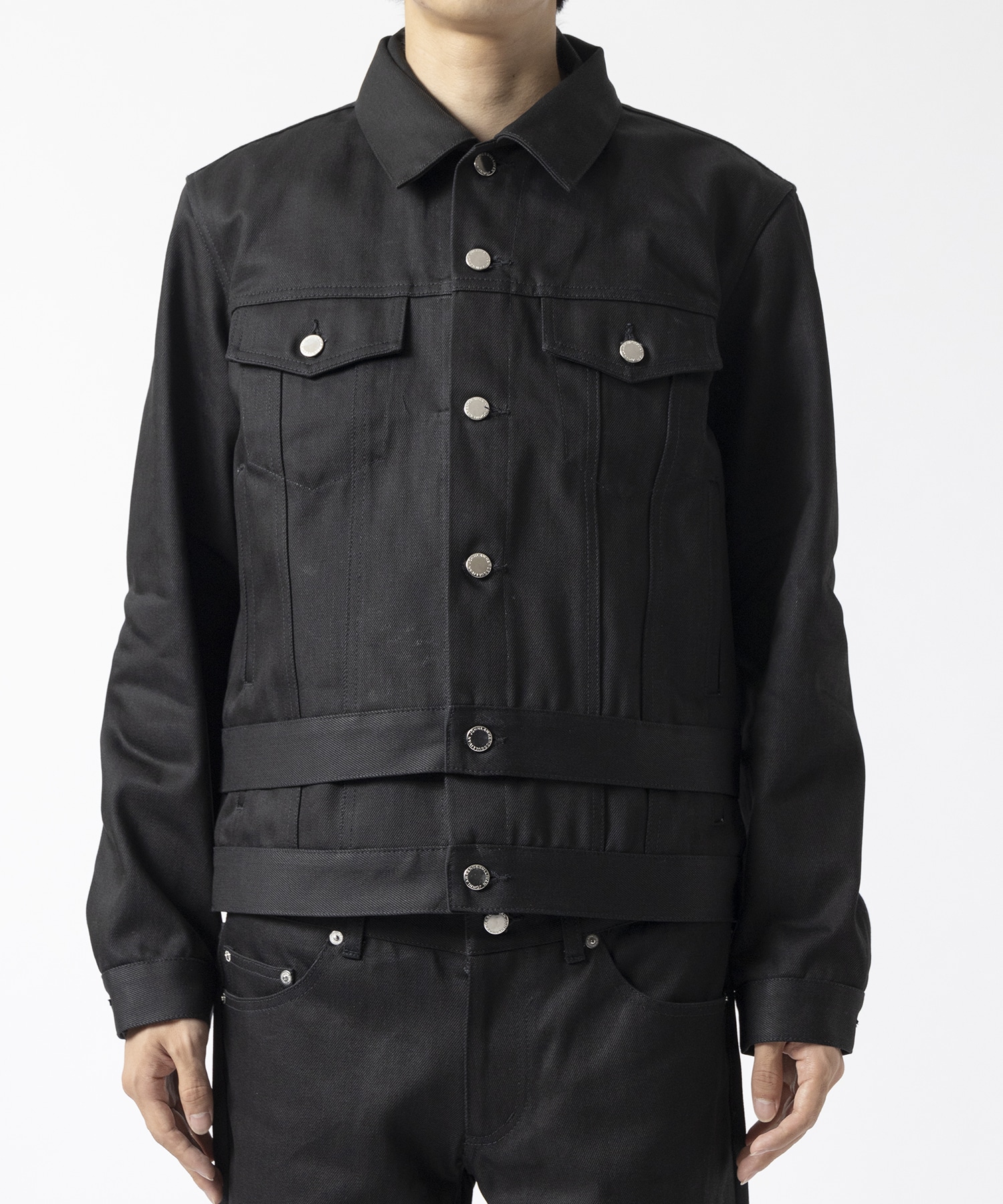 RIGID DENIM STACKED JACKET JOHN LAWRENCE SULLIVAN