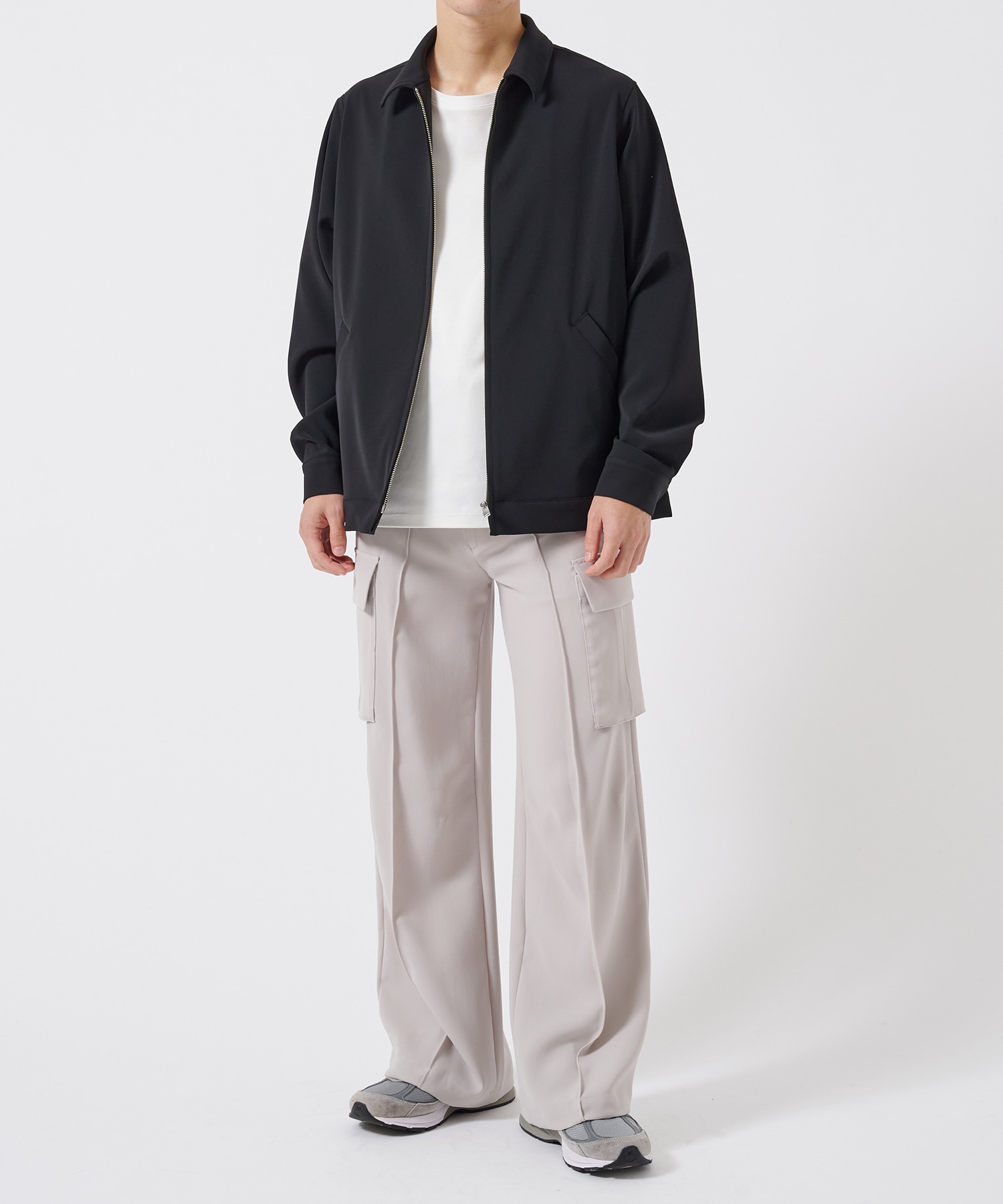 DOUBLE CLOTH ZIP BLOUSON STUDIOUS