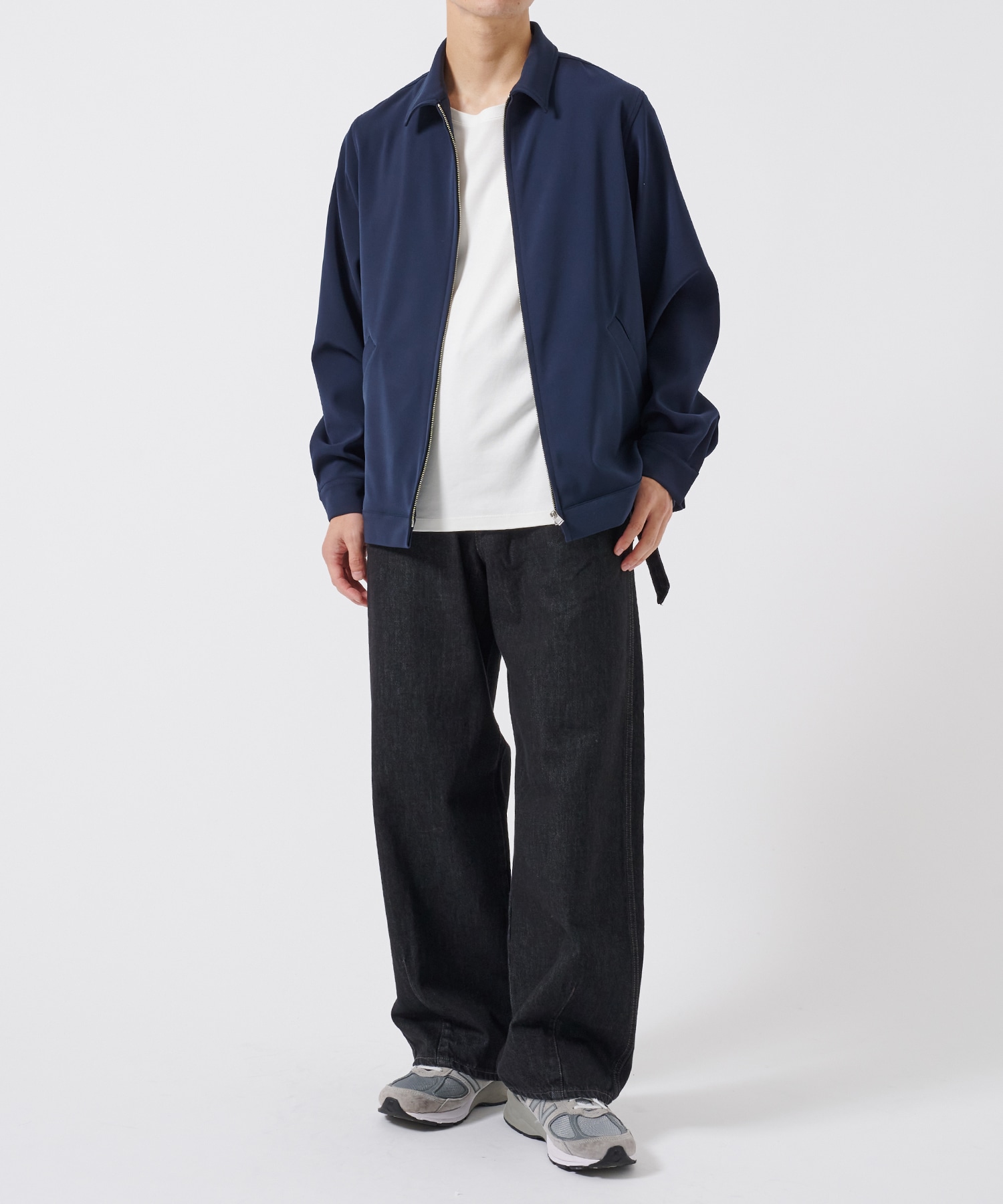 DOUBLE CLOTH ZIP BLOUSON STUDIOUS