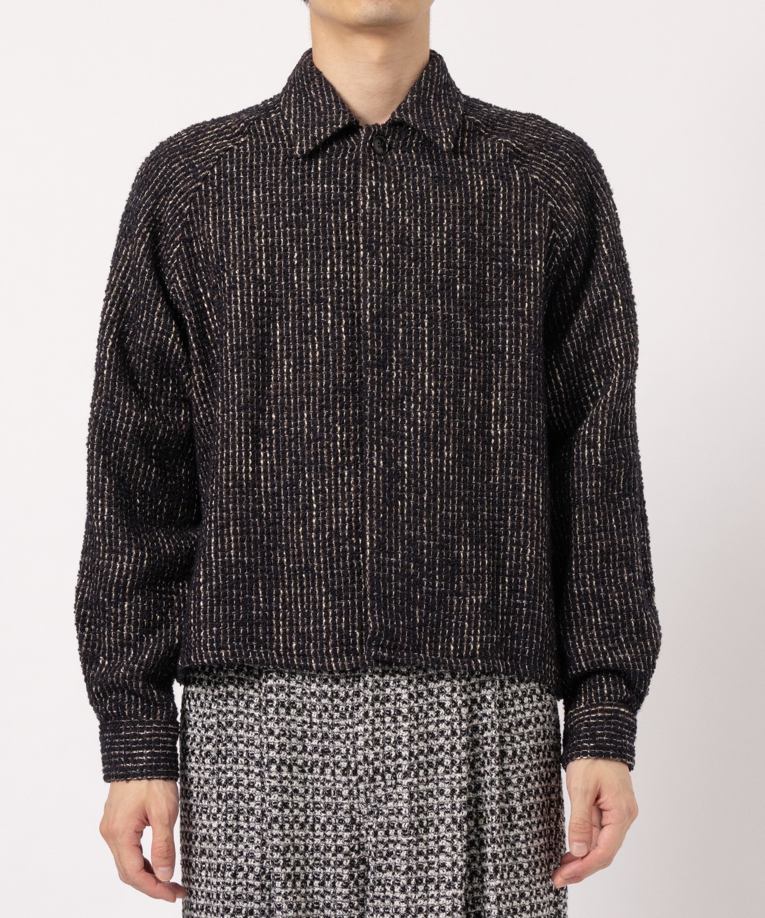 LOOP TWEED SHORT JACKET JUHA