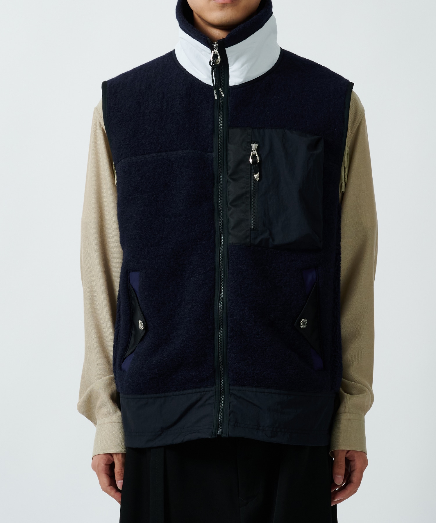 Wool jersey vest TOGA VIRILIS