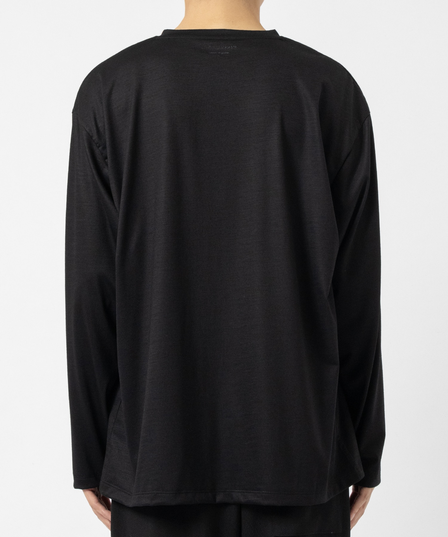 36G Wool Henley Silky LS Tee KANEMASA PHIL.