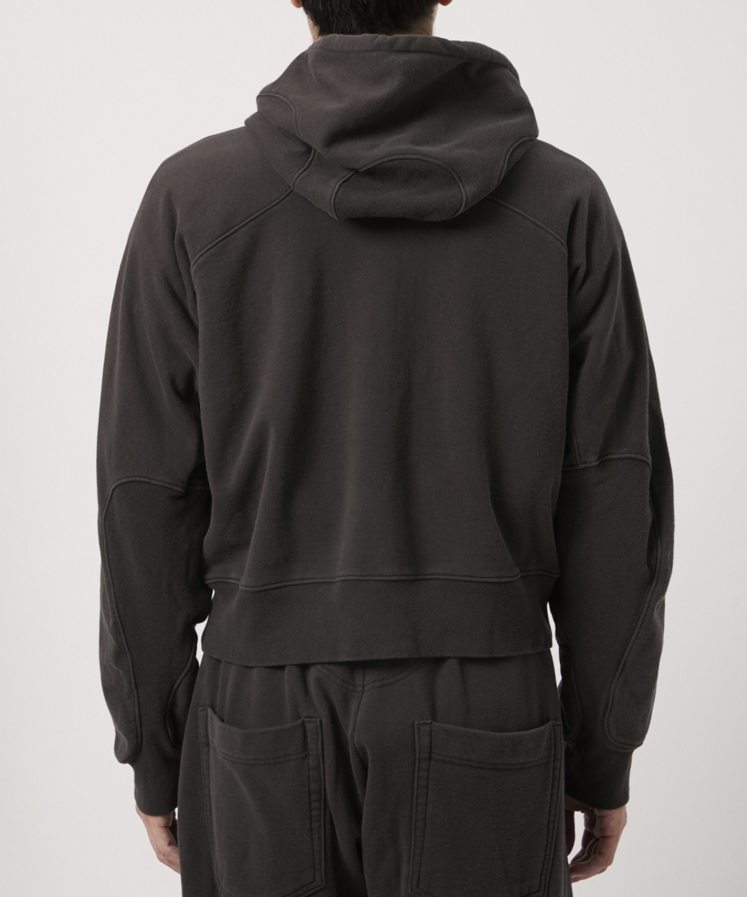 PANELLED ZIP UP HOODIE NVRFRGT