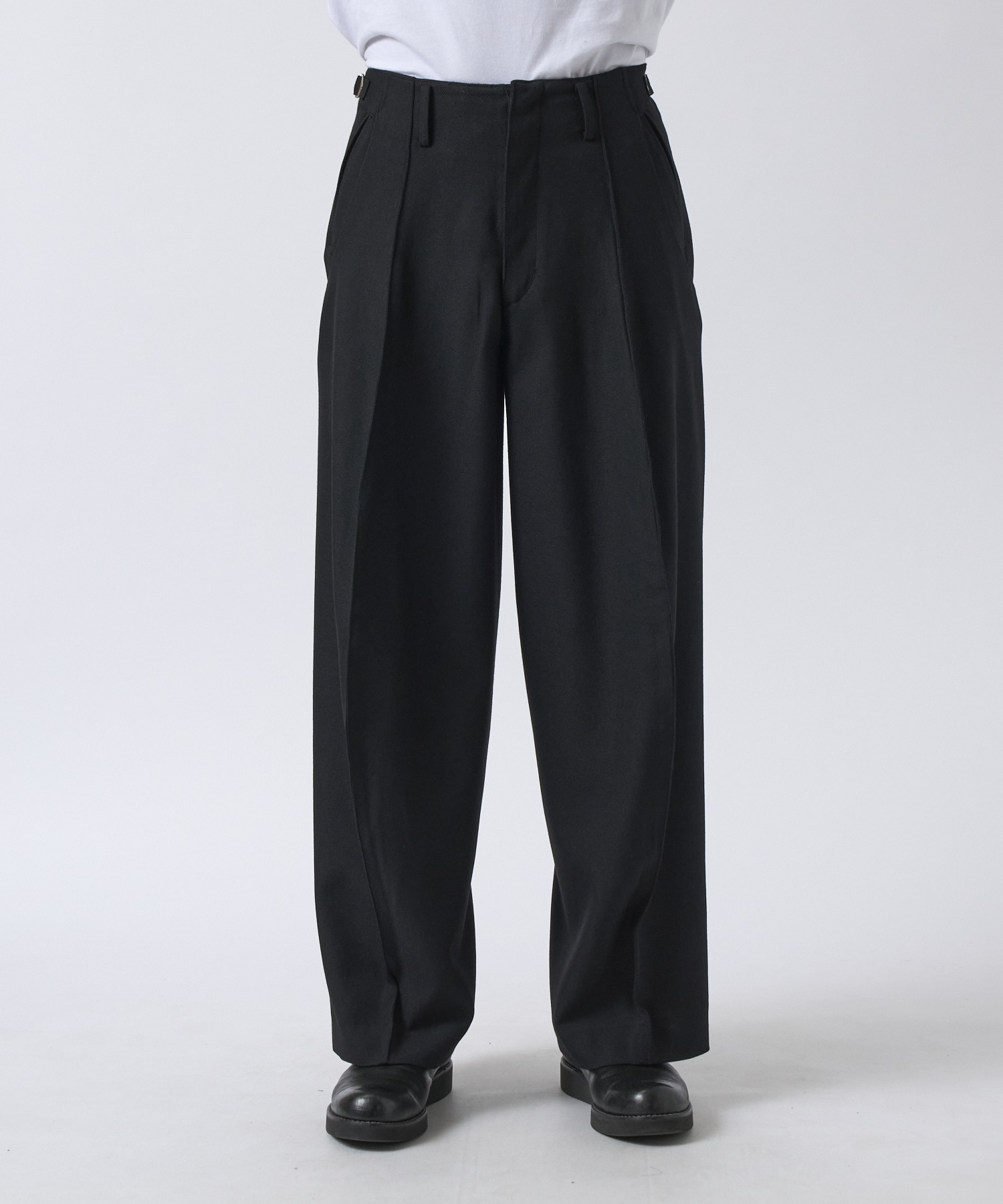 S-CURVED WIDE LEG UTILITY TROUSERS NVRFRGT