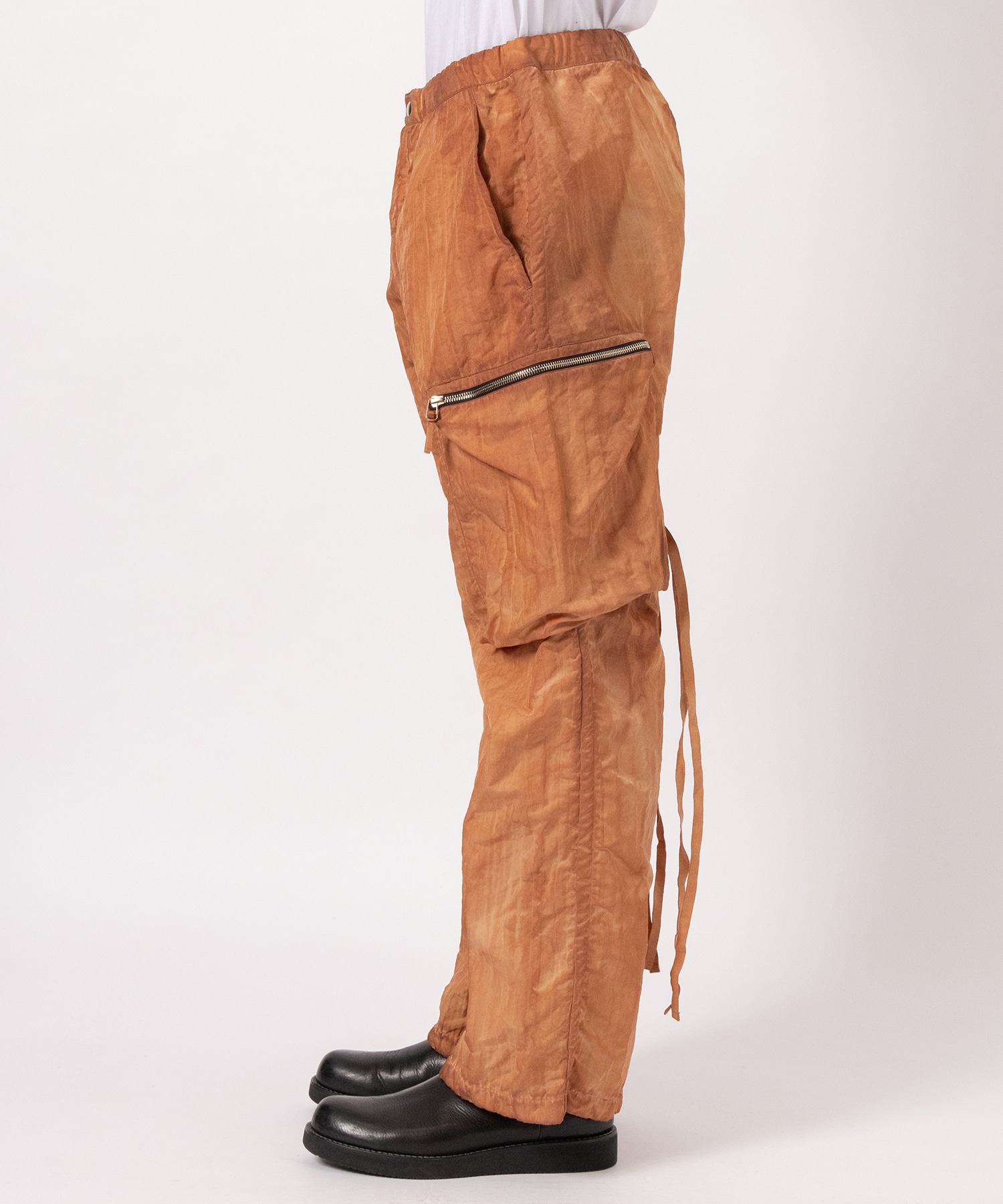 GARMENT DYED NYLON  CARGO TROUSERS NULABEL CM1YOK42