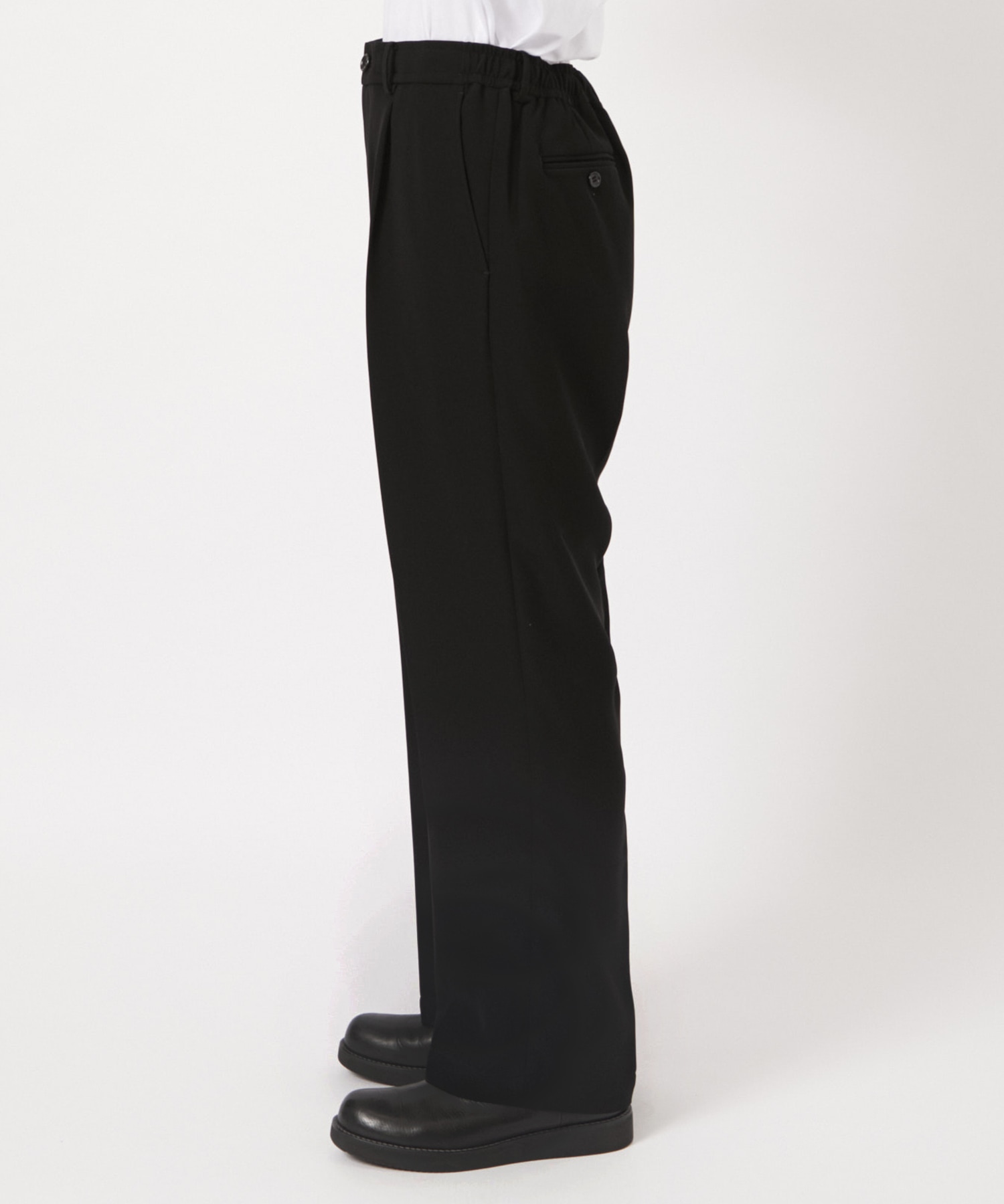 WIDE TAPERED EASY SLACKS N.HOOLYWOOD