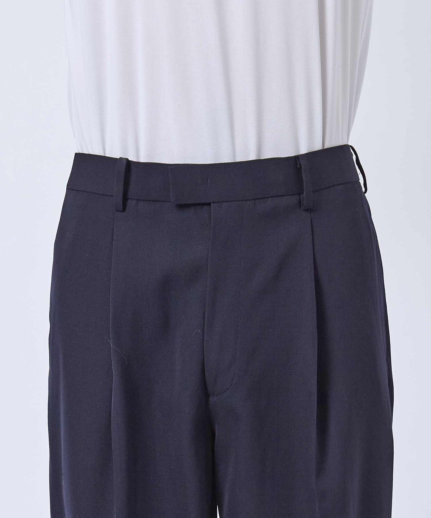 VISCOSE WOOL WIDE SLACKS STUDIOUS