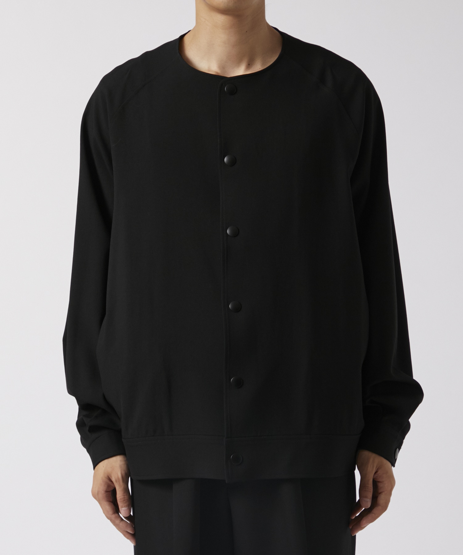 RERACS COLLARLESS RAGLAN BLOUSON THE RERACS