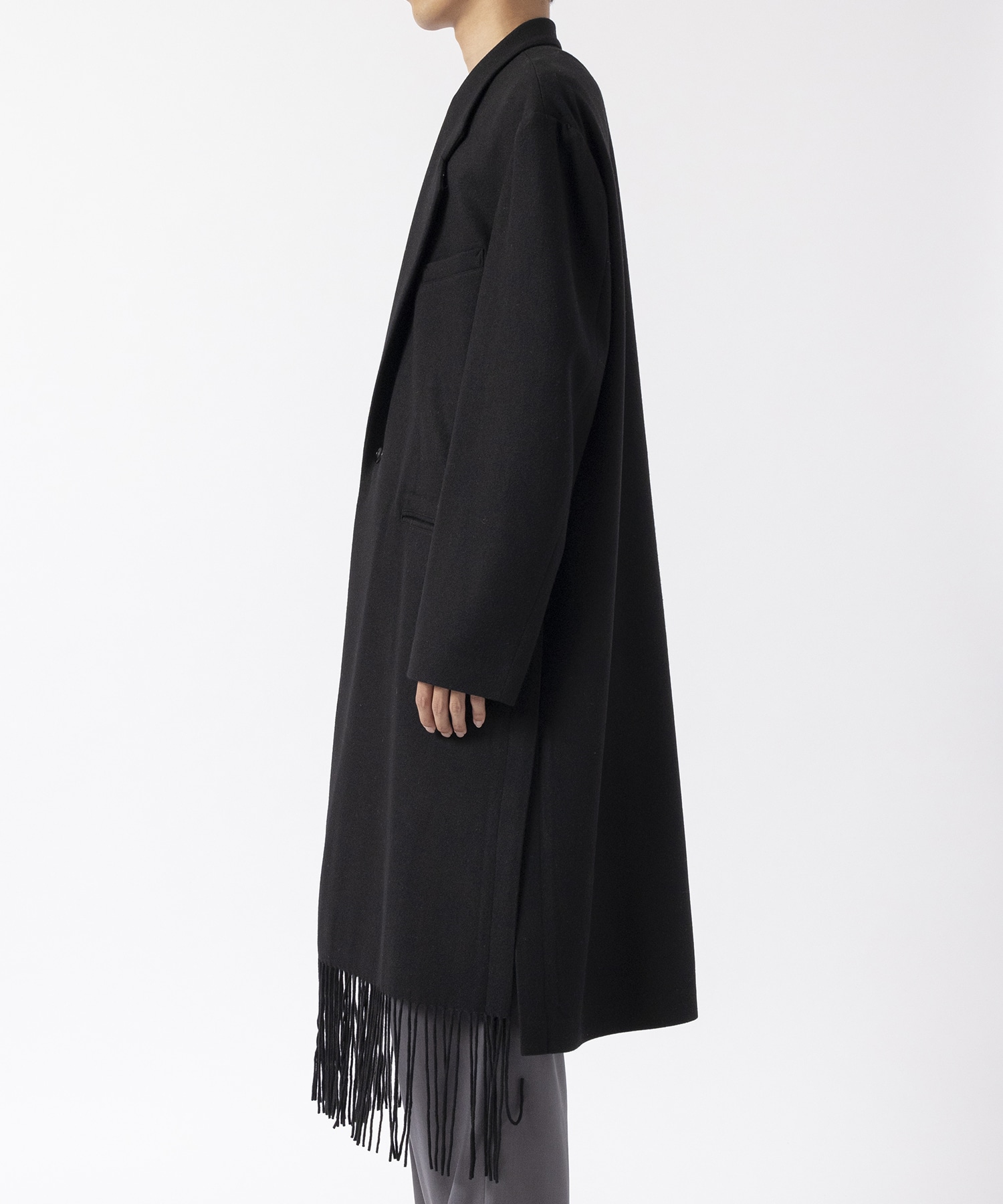 Side Slit Fringe Long JKT UJOH HOMME