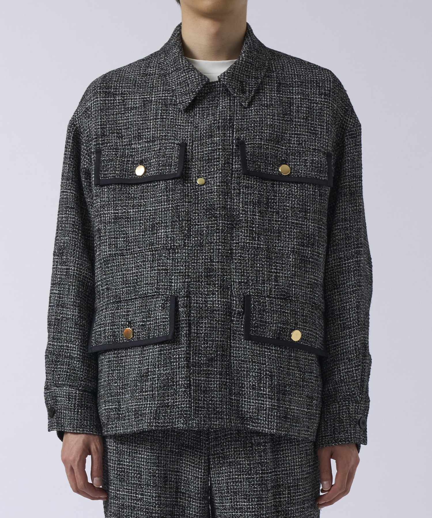 Butcher Tweed Big Pocket Front Fly Jacket CULLNI