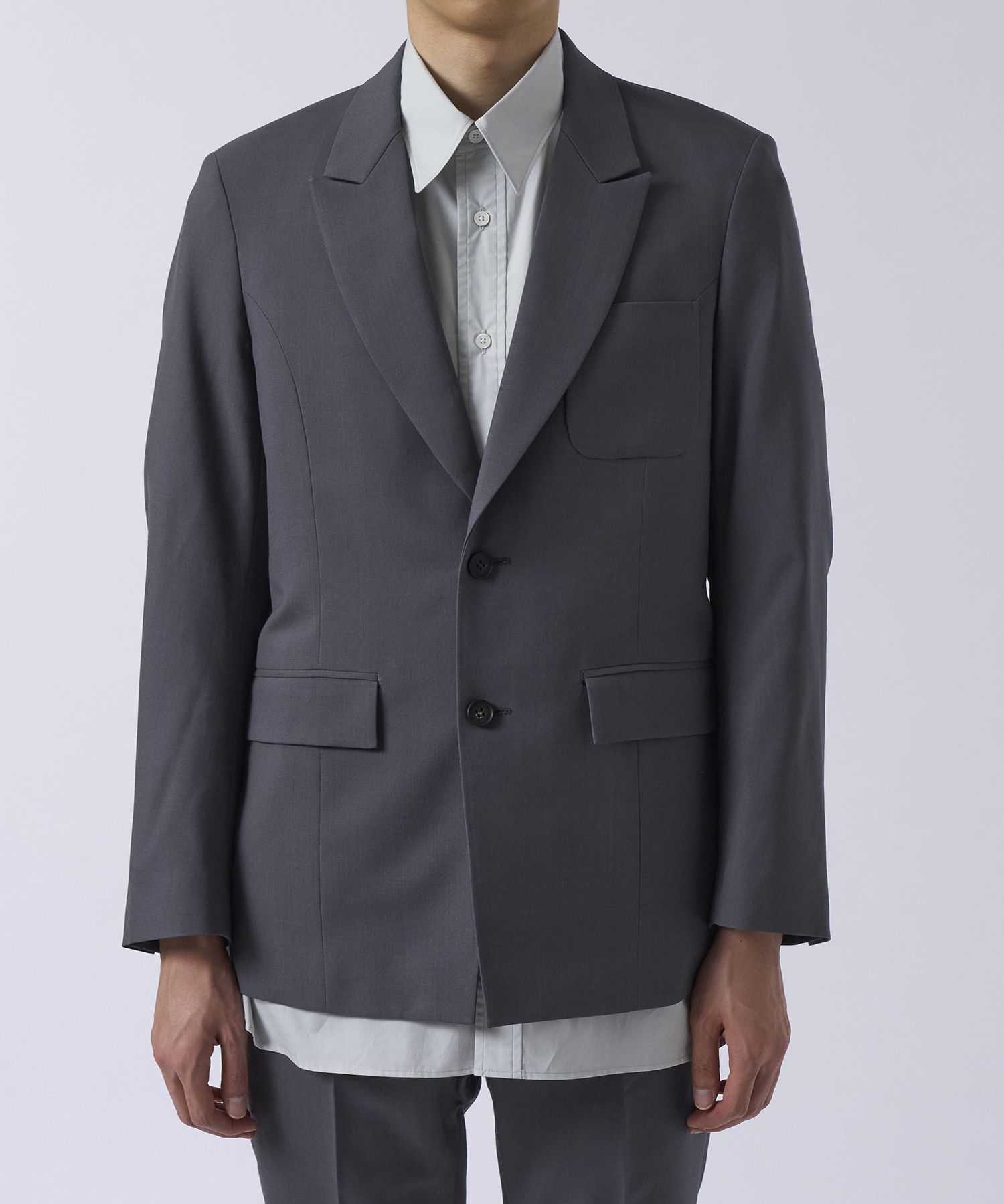 Water-repellent Wool Tailored Jacket MATSUFUJI