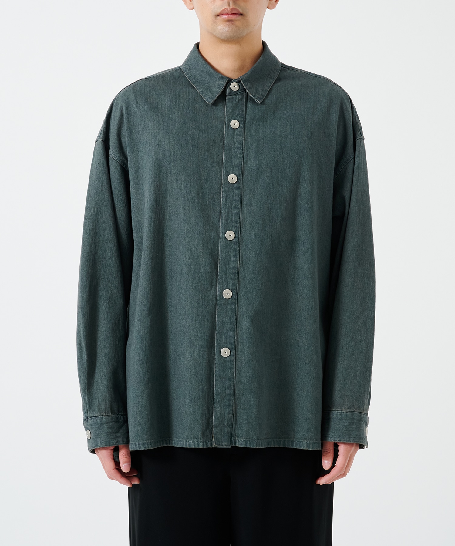 BLEACH OVERDYE DENIM SHIRTS STUDIOUS