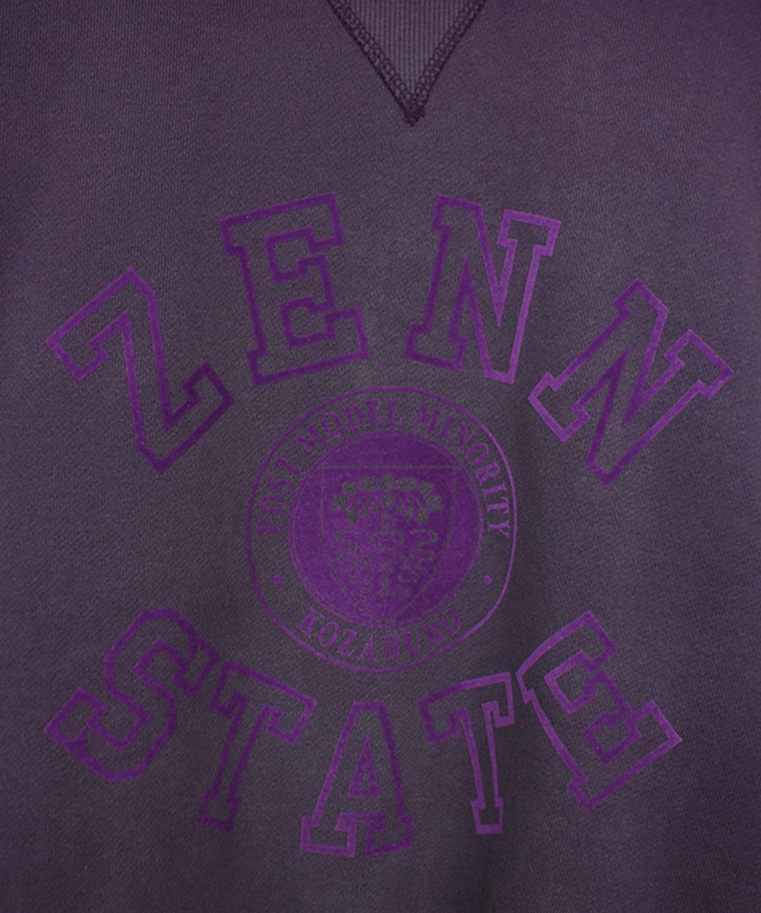 ZENN STATE PRINT FADED SWEATSHIRT KOZABURO