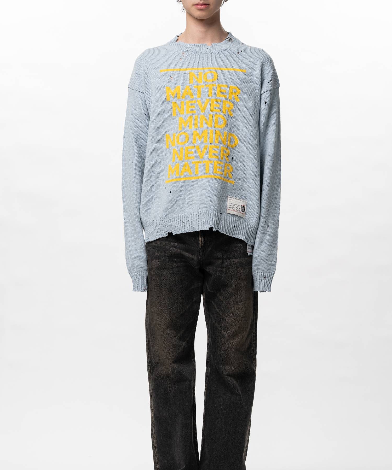 LETTERED KNIT PULLOVER Maison MIHARA YASUHIRO