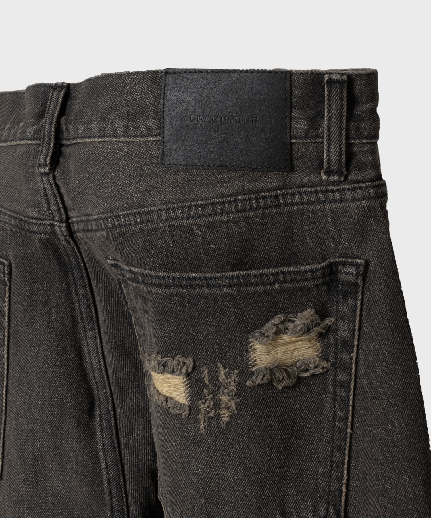 23AW-FS-17 DENIM BORO BAGGIE PANTS F-LAGSTUF-F