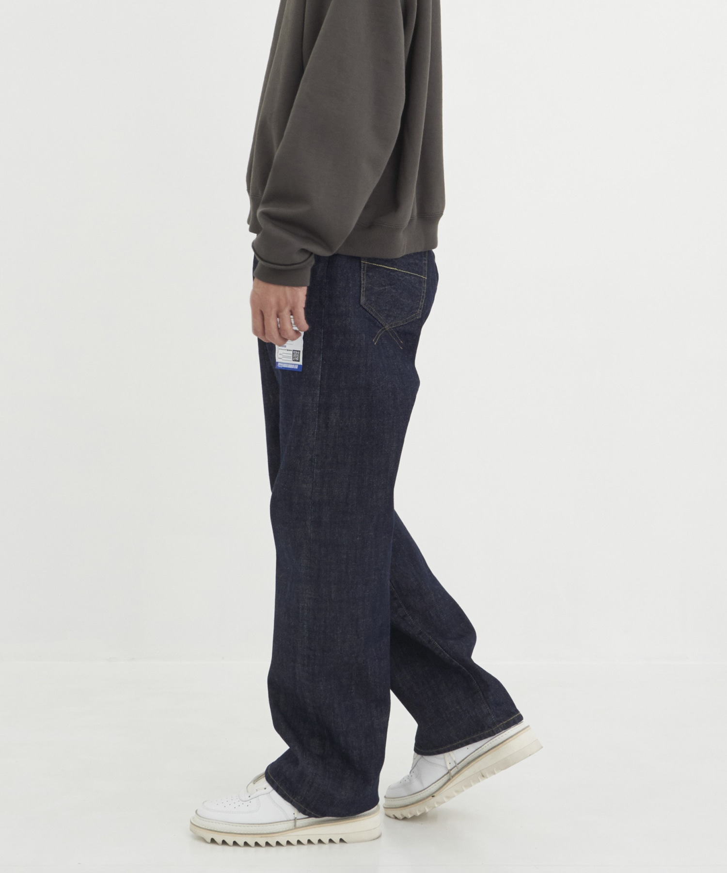 ONE WASHED SELVAGE DENIM STRAIGHT PANTS in・stru(men-tal)