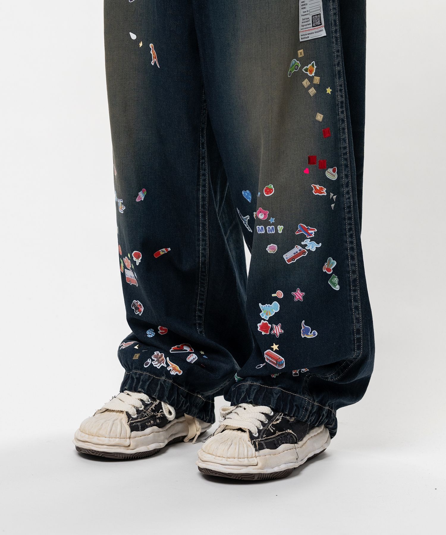 BAKER JEANS w STICKER Maison MIHARA YASUHIRO