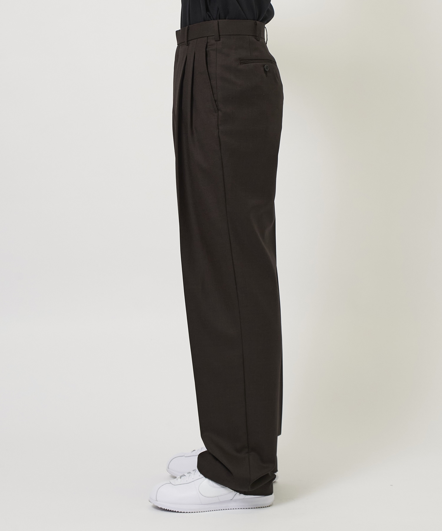 WOOL PLEATED TROUSERS JOHN LAWRENCE SULLIVAN