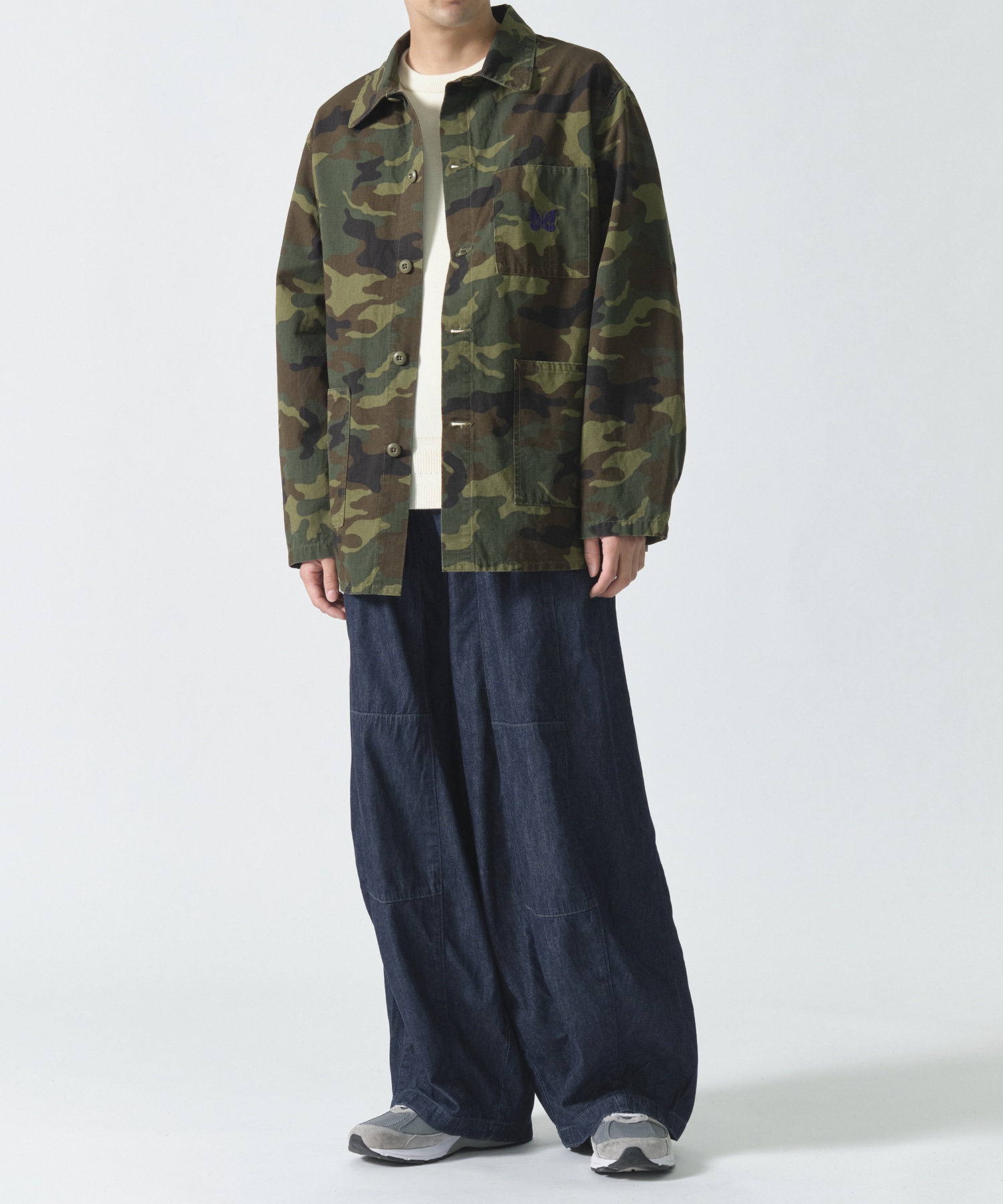 D.N. Coverall - Cotton Ripstop/Camo NEEDLES