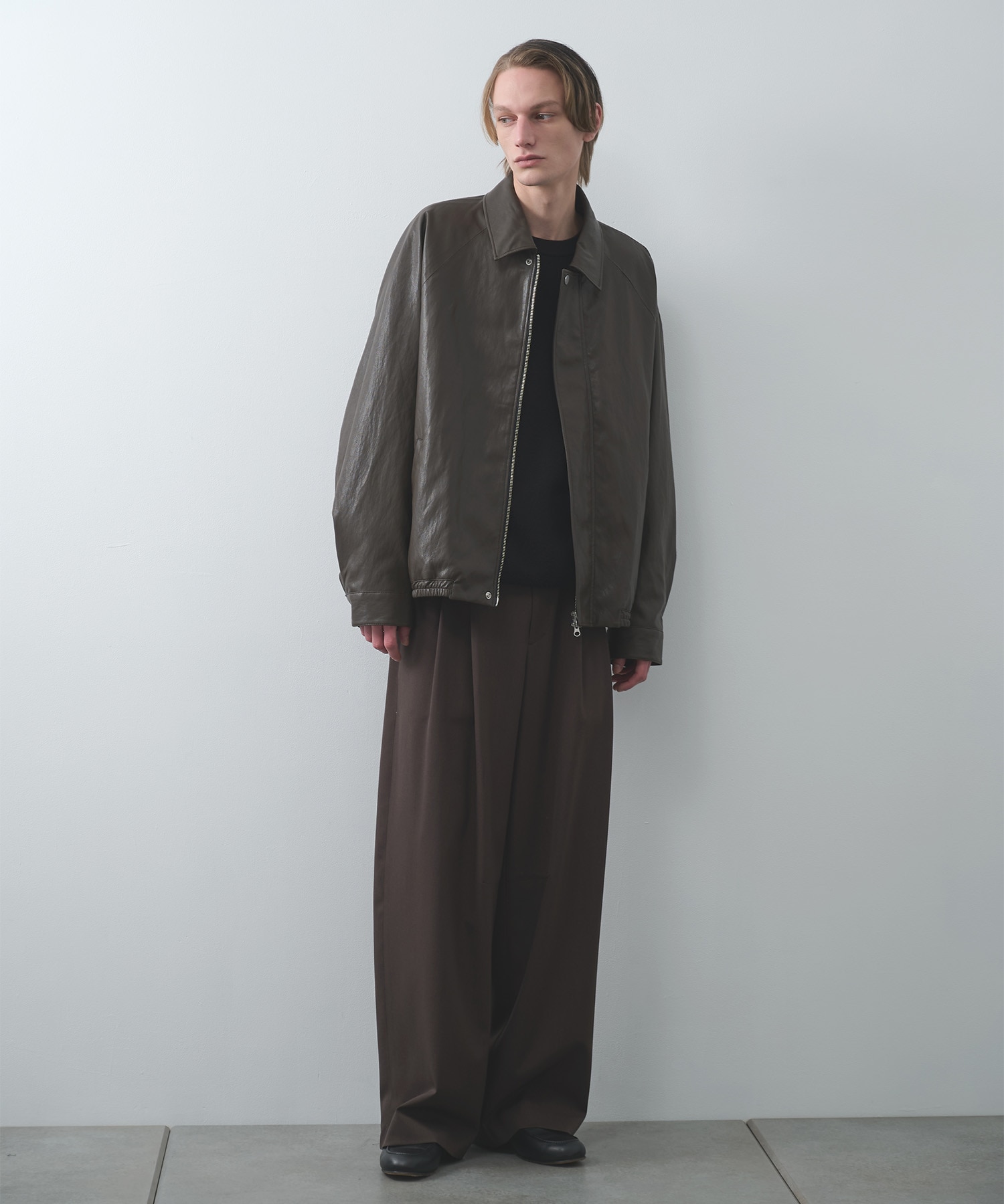 MODERN LEATHER BLOUSON STUDIOUS