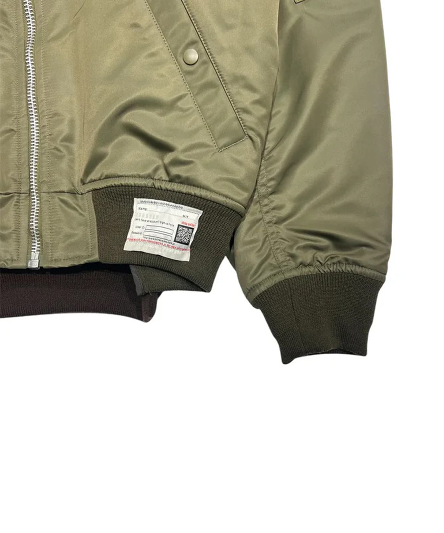 BACK VEST BOMBER JACKET Maison MIHARA YASUHIRO