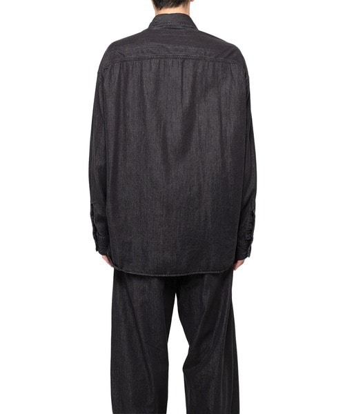 COTTON TENCEL DENIM WORK LS SHIRTS in・stru(men-tal)