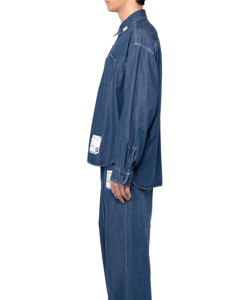 COTTON TENCEL DENIM WORK LS SHIRTS in・stru(men-tal)
