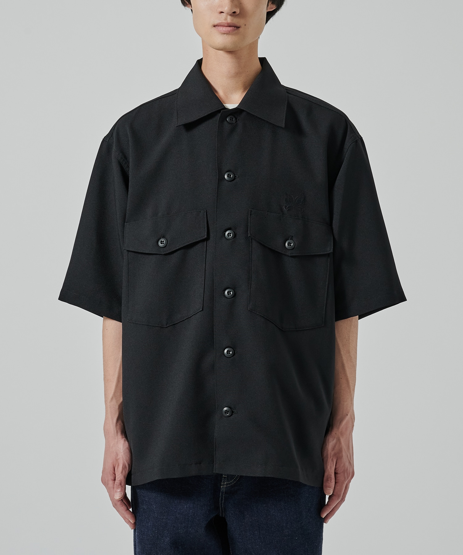 〈別注〉 BDU S/S Shirts- BLACK NEEDLES