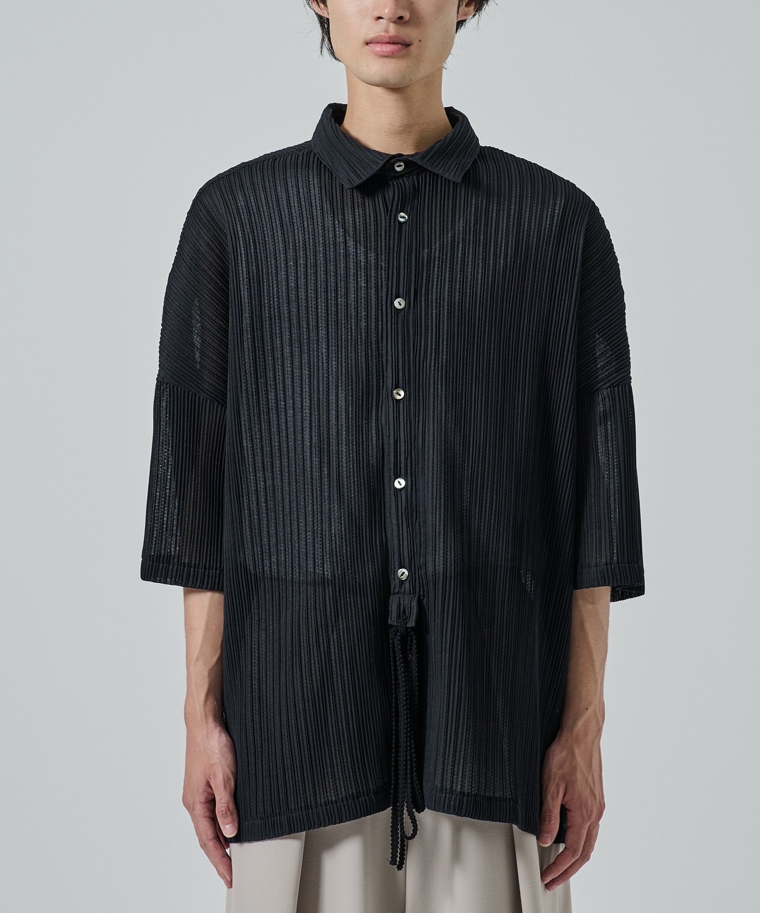 PLEATS SHEER SHIRTS SHAREEF