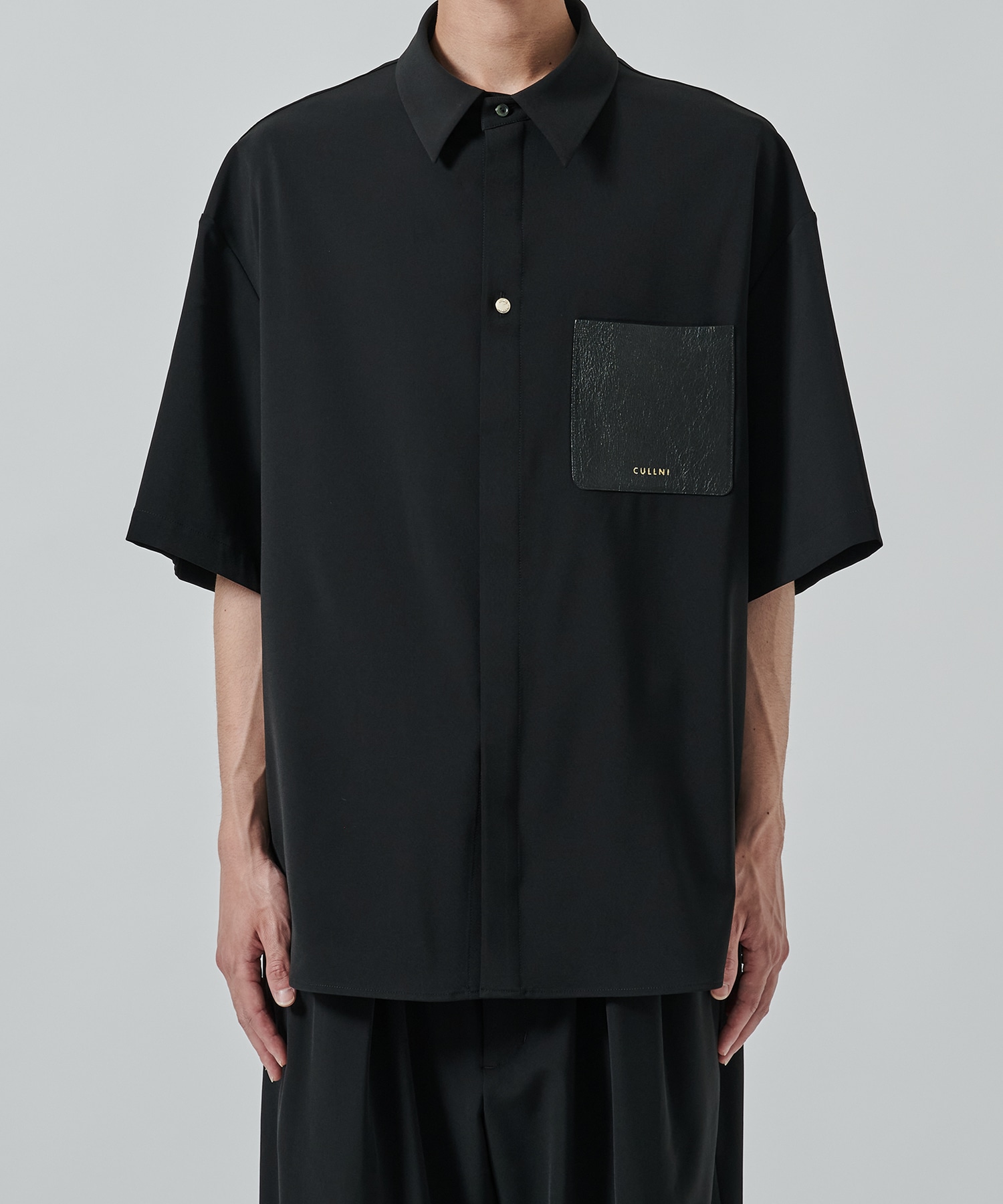 〈別注〉Sugoku Suzushii Leather Pocket S/S Shirts CULLNI