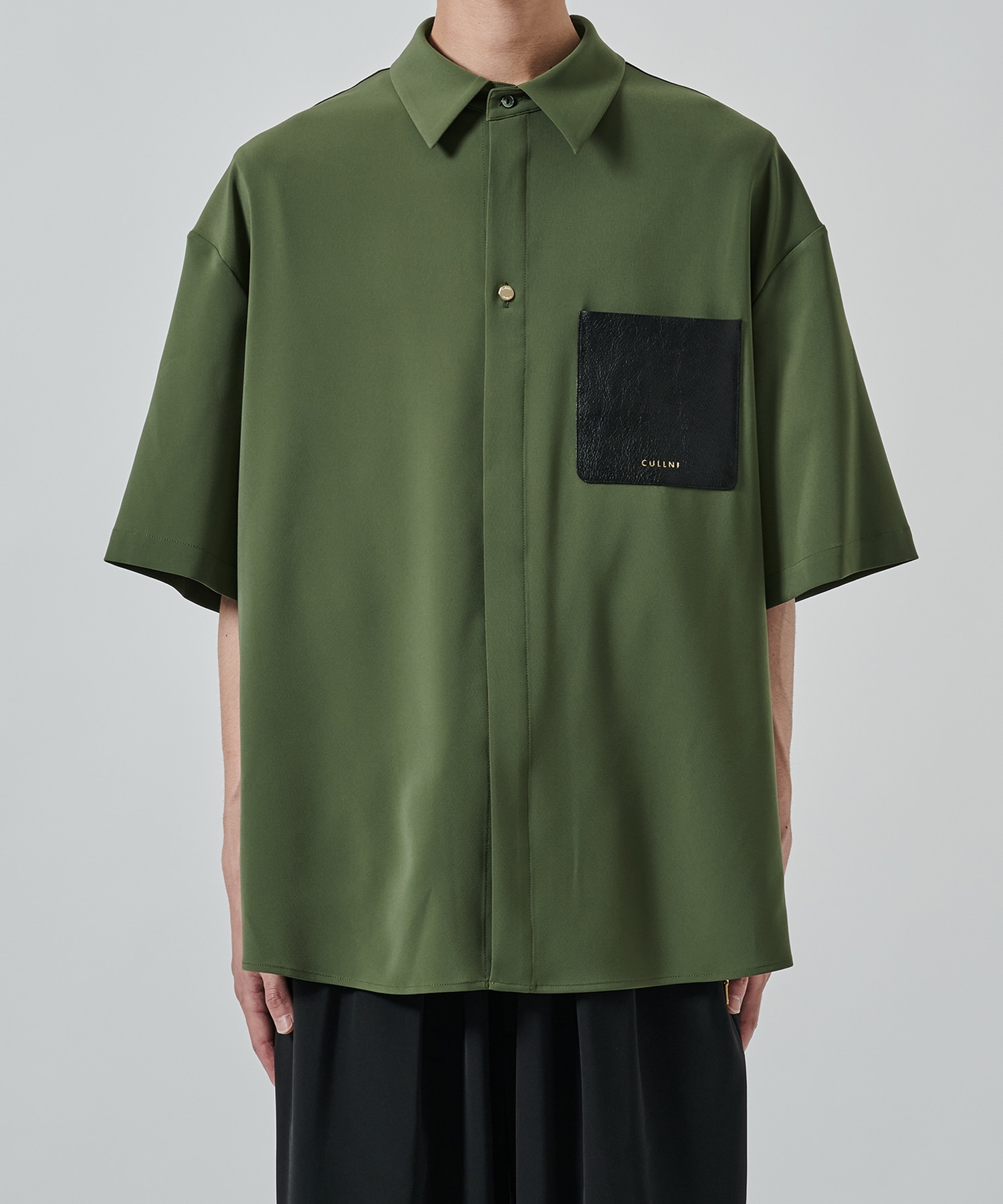 〈別注〉Sugoku Suzushii Leather Pocket S/S Shirts CULLNI