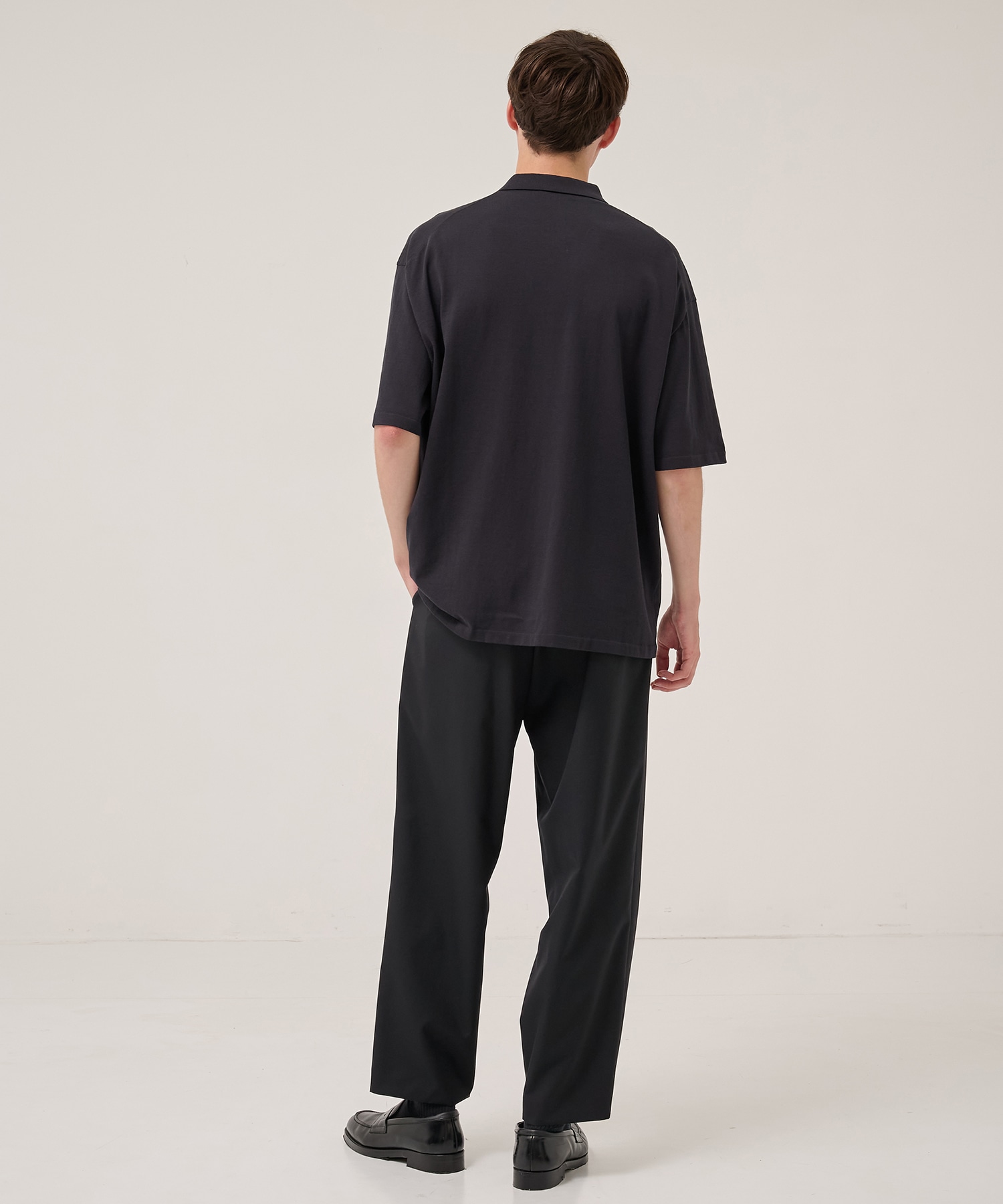 FRESCA KNIT HAIF SLEEVE POLO SWEATER ATON