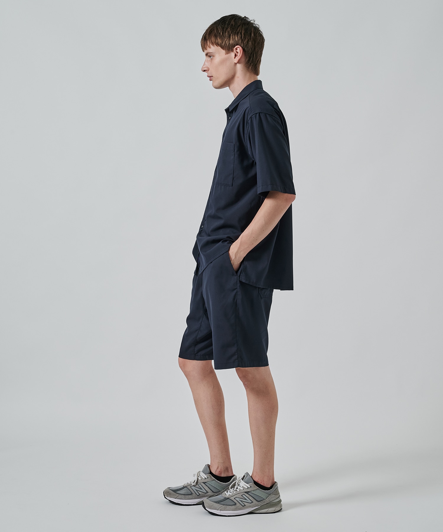 〈別注〉REGULAR COLLAR HALF SLEEVE SHIRT White Mountaineering