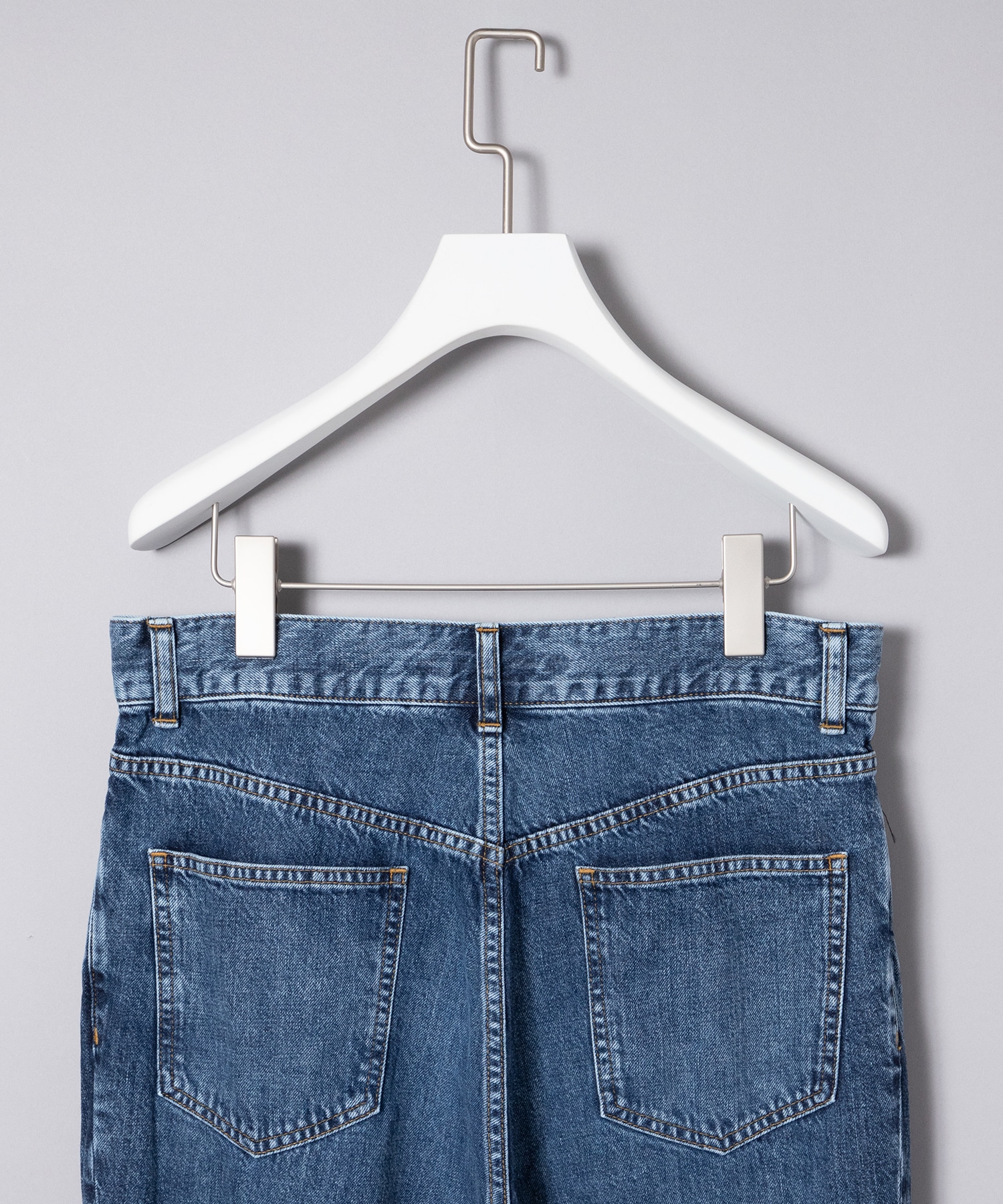 WASHED DENIM WIDE PANTS JOHN LAWRENCE SULLIVAN