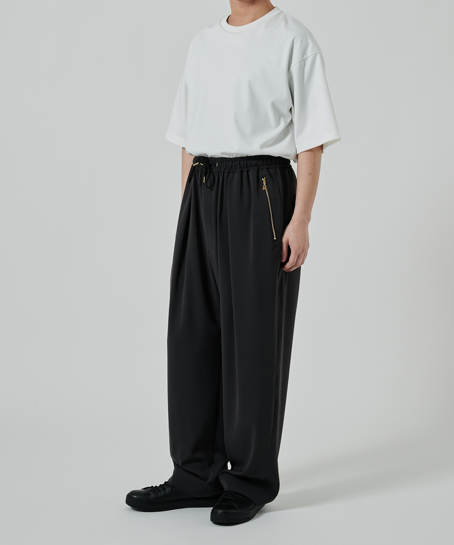 別注〉2Tuck Wide Pants with Long Belt | CULLNI