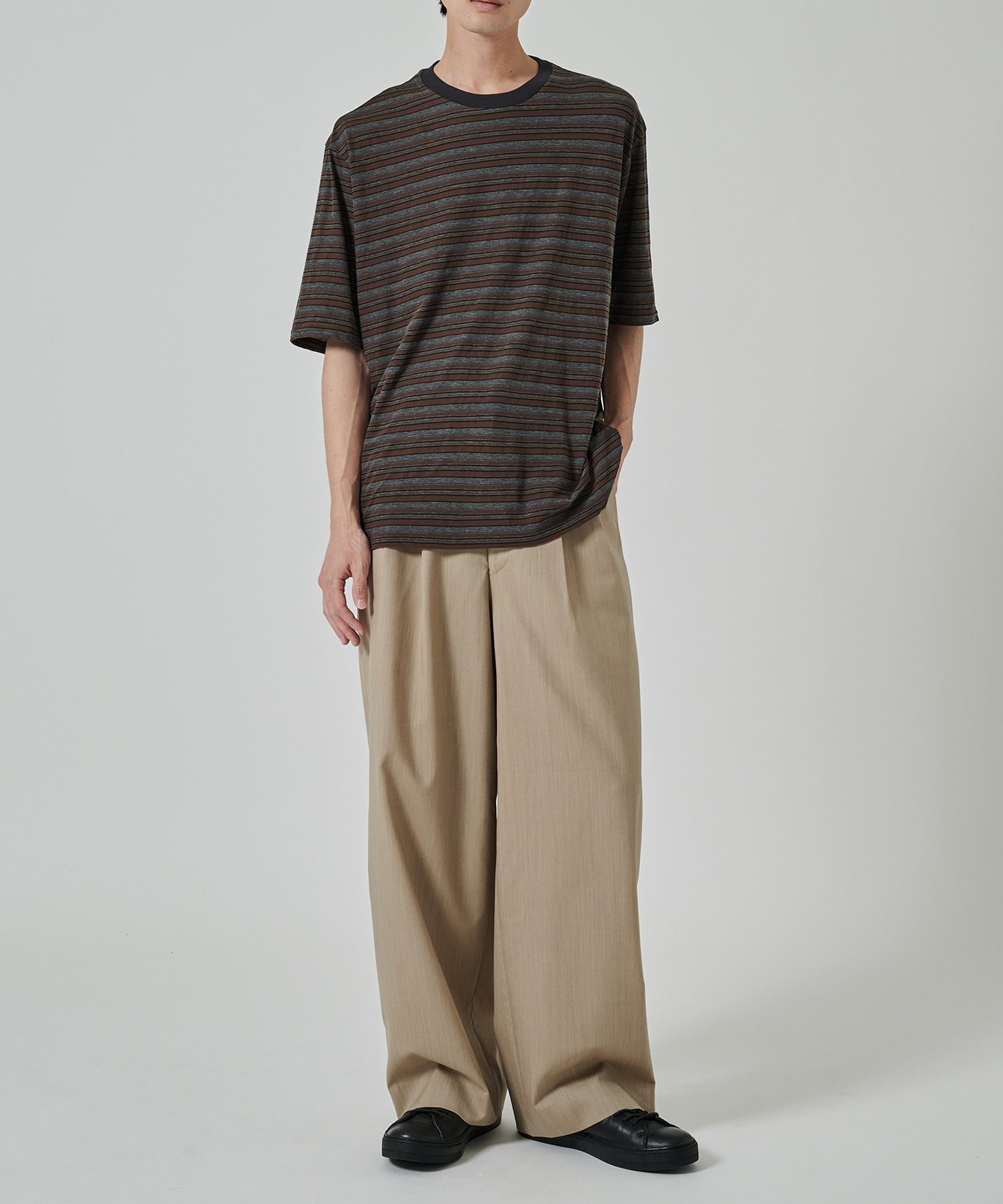 TWO TUCK MILITARY TROUSERS MARKAWARE/marka