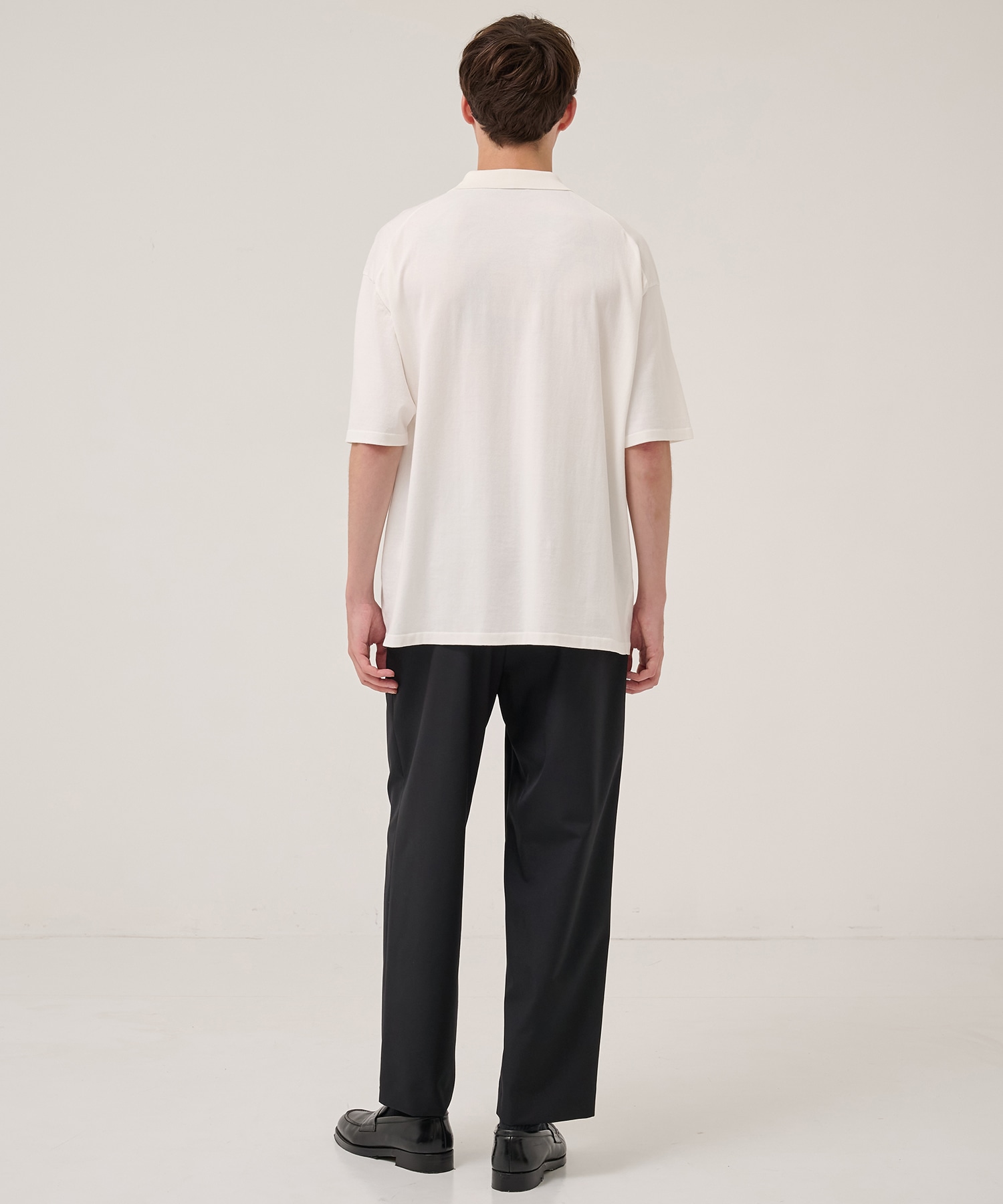 WOOL TORPICAL LOOSE FIT PANTS ATON