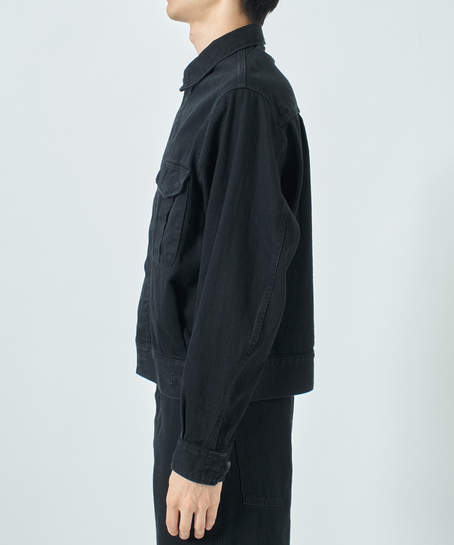 別注 DENIM MILITARY JACKET MARKAWARE/marka